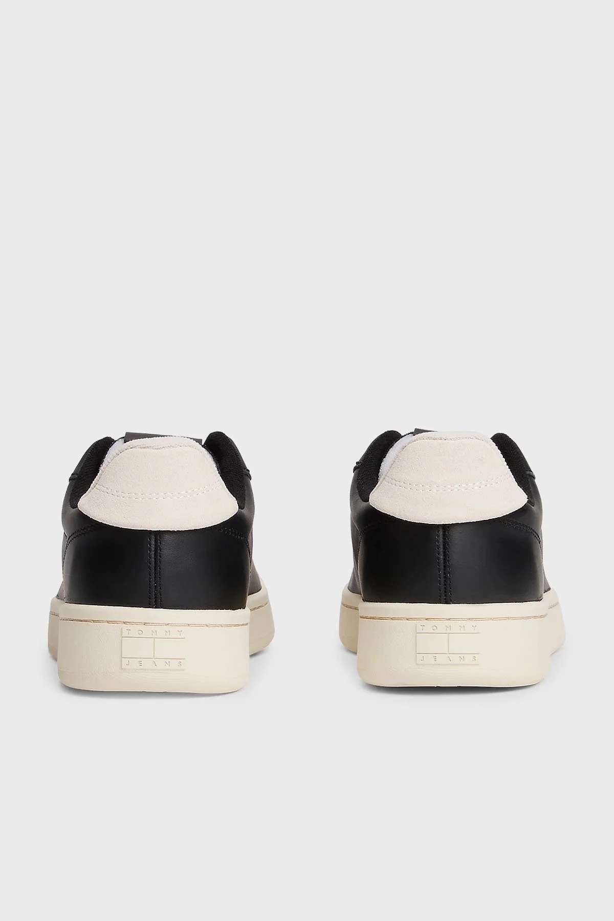 Tommy Jeans Logolu Deri Sneaker Kadın Ayakkabı EN0EN02815 BDS SİYAH - 7