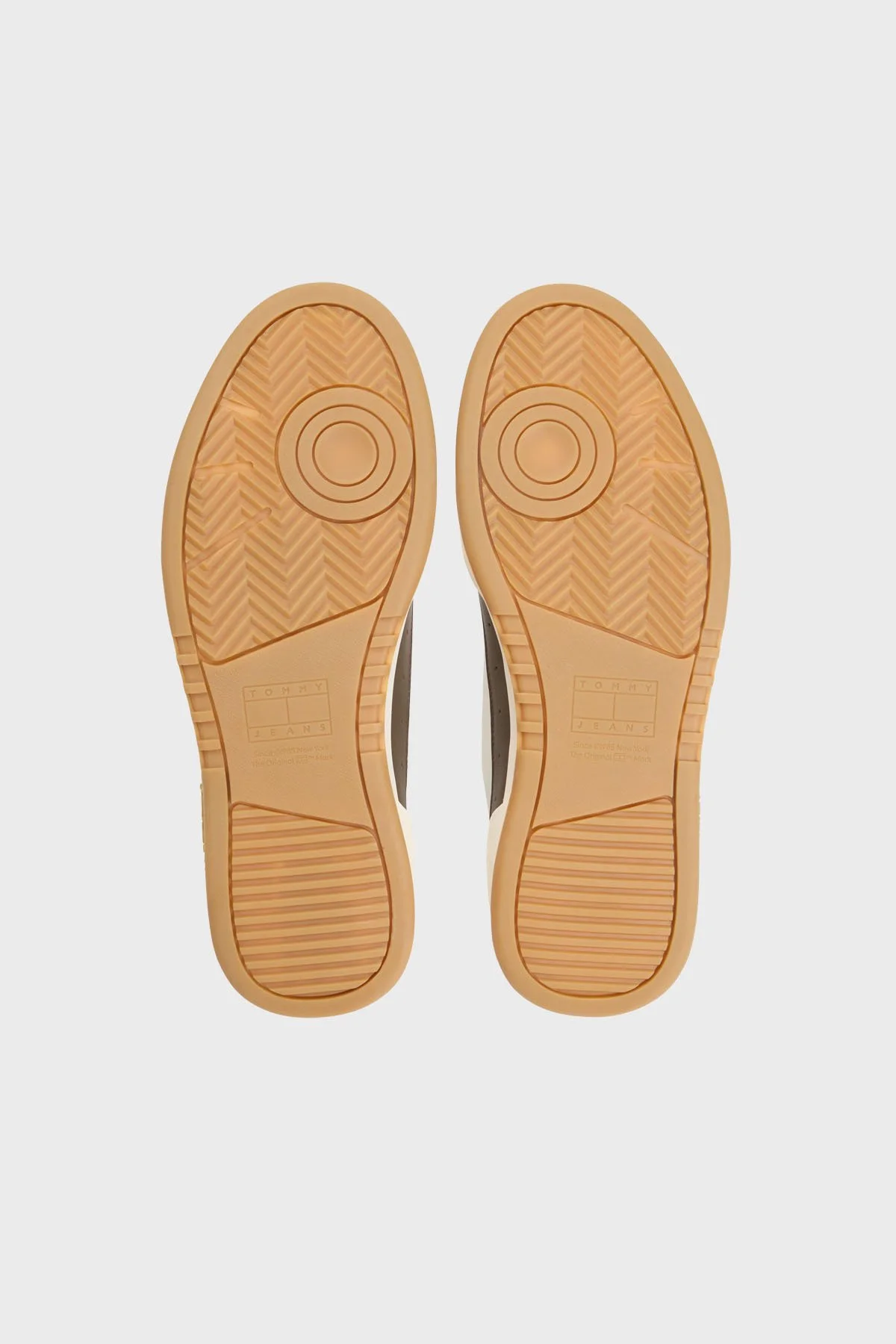 Tommy Jeans Logolu Deri Sneaker Erkek Ayakkabı EM0EM01443 0LI BEYAZ - 6