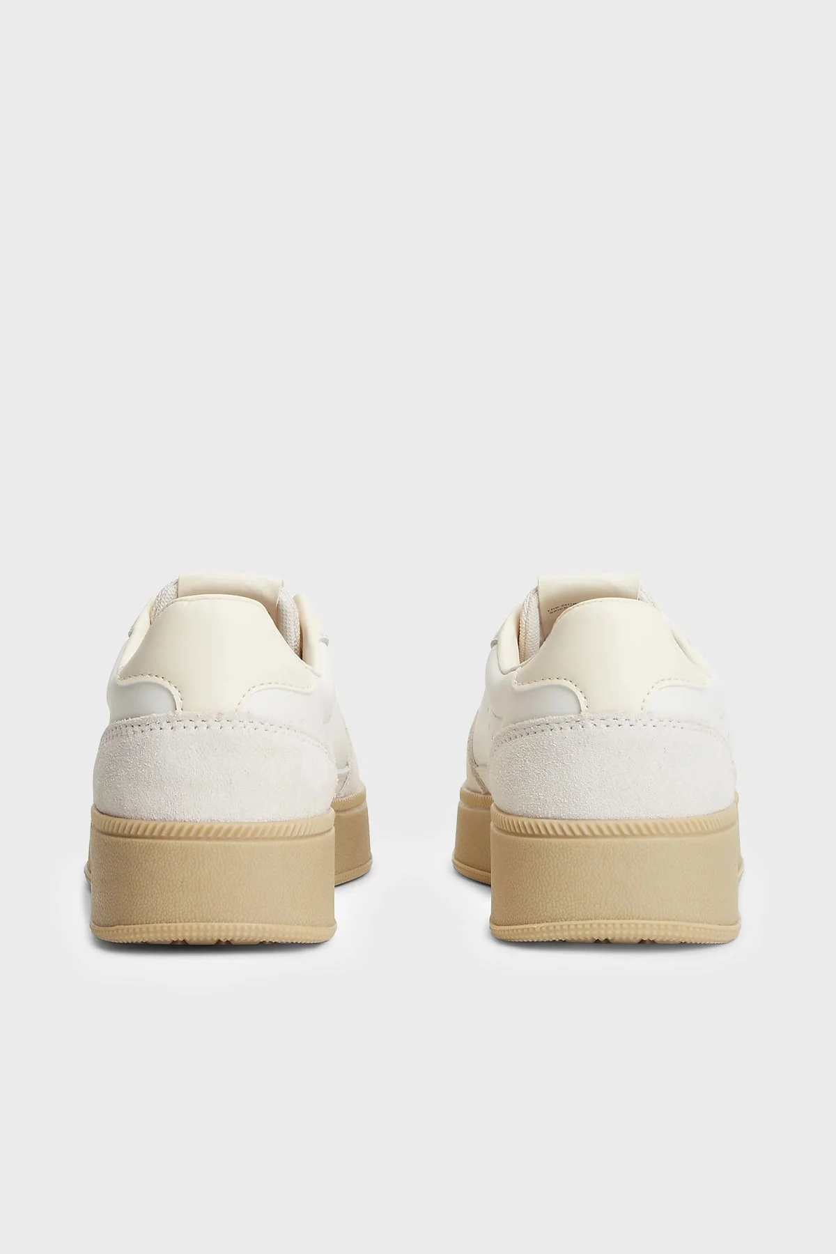 Tommy Jeans Logolu Deri Sneaker Kadın Ayakkabı EN0EN03091 YBL Beyaz - 5