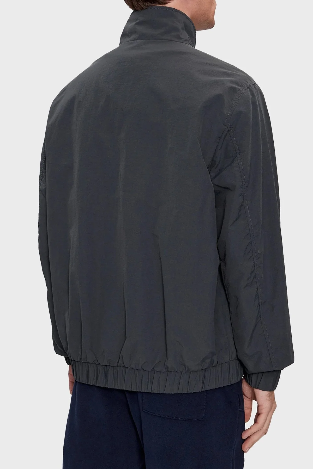 Tommy Jeans Logolu Dik Yaka Regular Fit İnce Erkek Mont DM0DM17982 PUB KOYU GRİ - 10