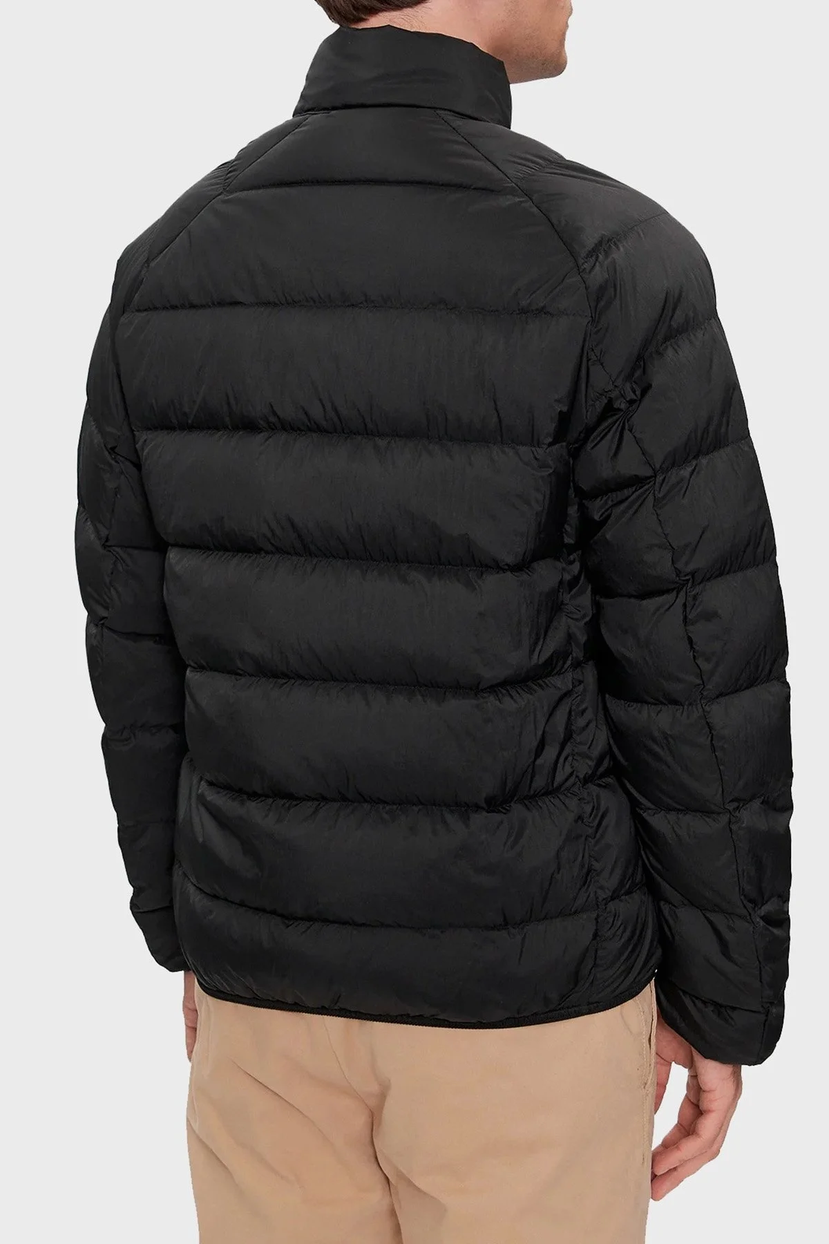 Tommy Jeans Logolu Dik Yaka Regular Fit Şişme Erkek Mont DM0DM17984 BDS SİYAH - 3