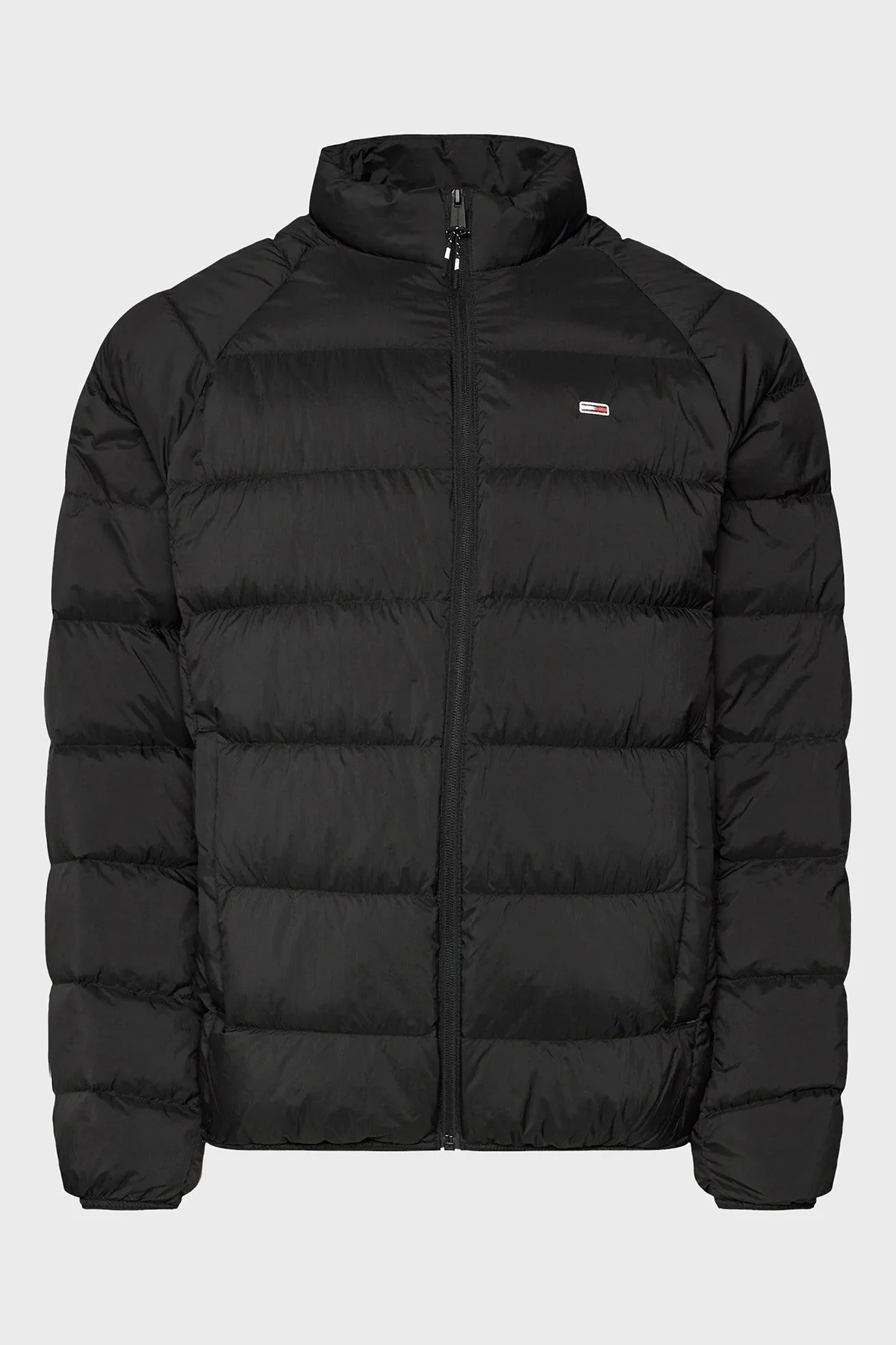 Tommy Jeans Logolu Dik Yaka Regular Fit Şişme Erkek Mont DM0DM17984 BDS SİYAH - 7