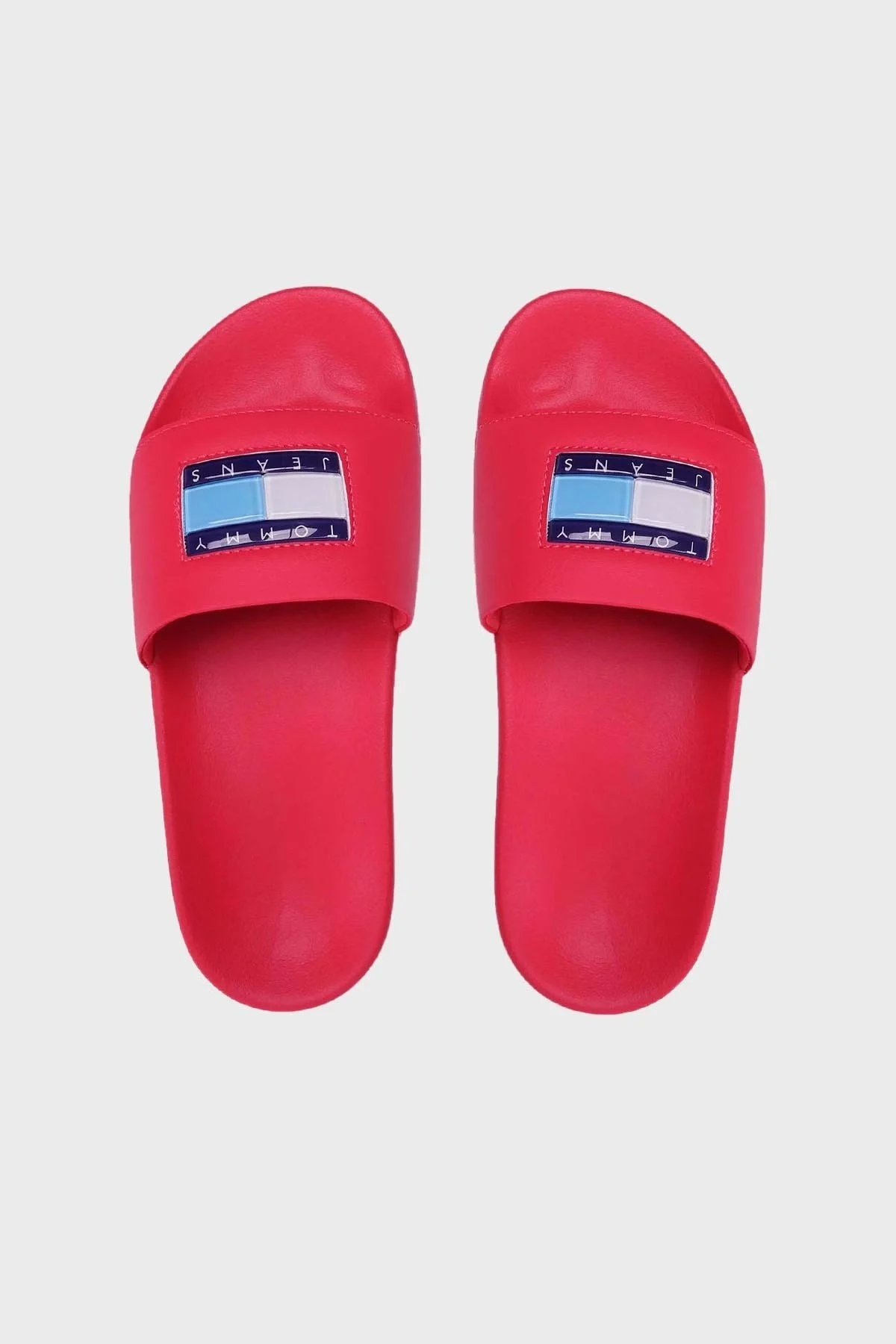 Tommy Jeans Logolu Düz Bayan Terlik EN0EN02108 TJN KOYU PEMBE - 4