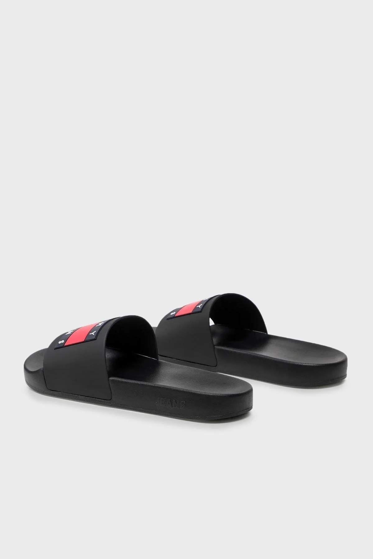 Tommy Jeans Logolu Düz Erkek Terlik EM0EM01191 BDS SİYAH - 3