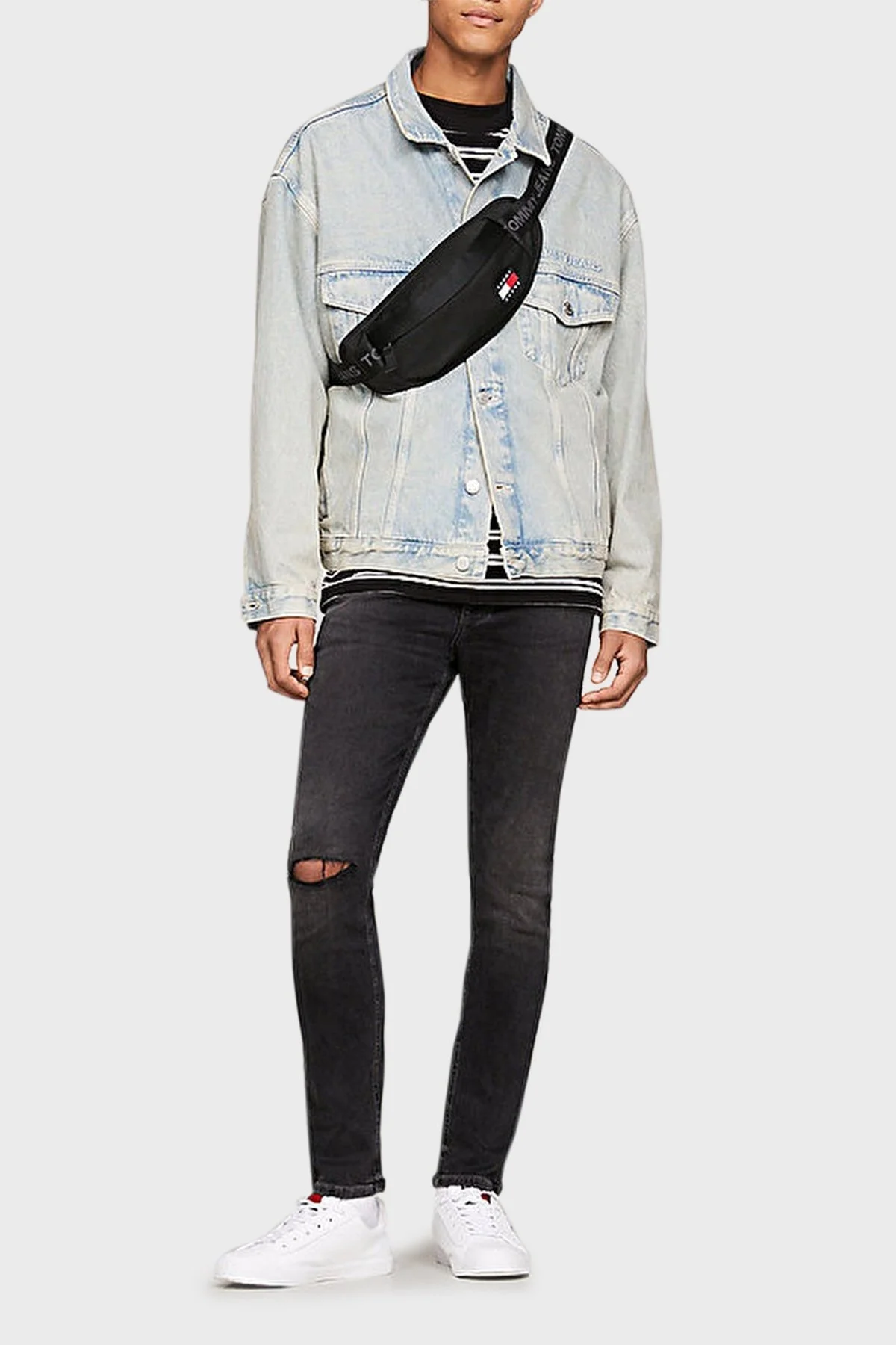 Tommy Jeans Logolu Erkek Bel Çantası AM0AM11968 BDS SİYAH - 2