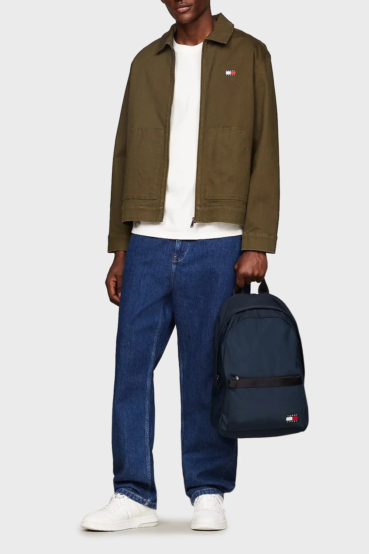 Tommy Jeans Logolu Erkek Sırt Çantası AM0AM11964 C1G LACİVERT - 2