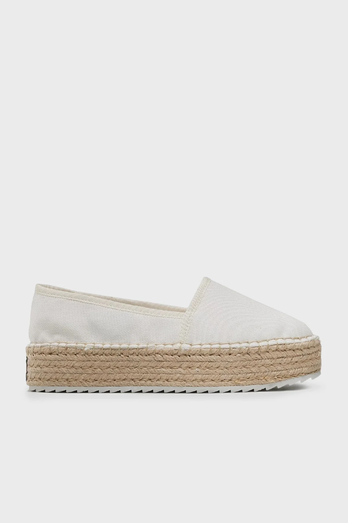 Tommy Jeans Logolu Espadril Slip-On Bayan Ayakkabı EN0EN02078 0K4 BEYAZ - 1