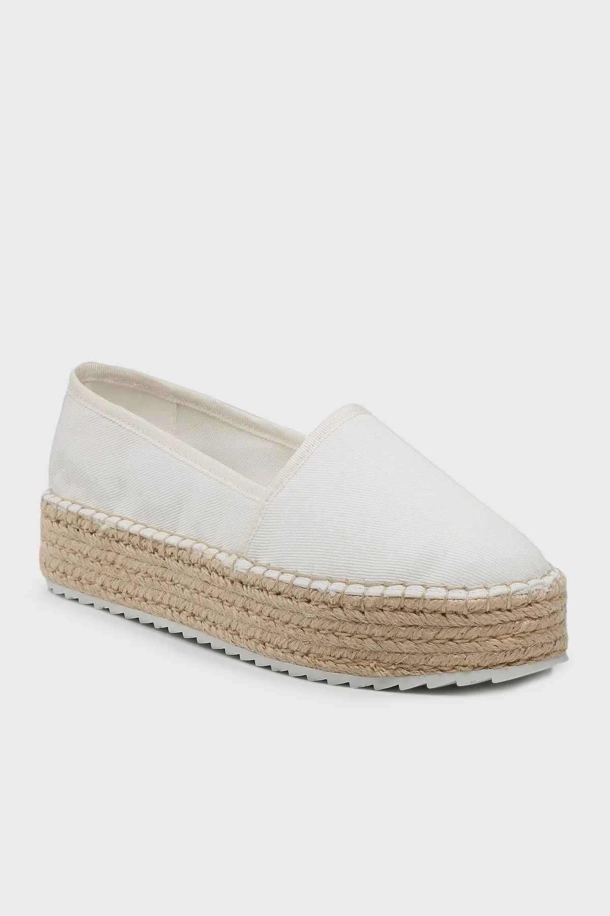 Tommy Jeans Logolu Espadril Slip-On Bayan Ayakkabı EN0EN02078 0K4 BEYAZ - 2