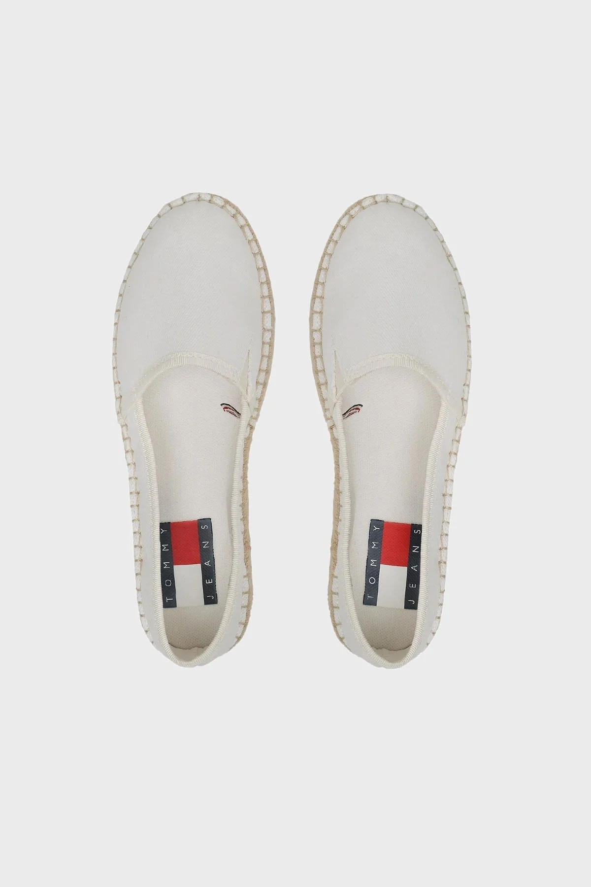 Tommy Jeans Logolu Espadril Slip-On Bayan Ayakkabı EN0EN02078 0K4 BEYAZ - 4