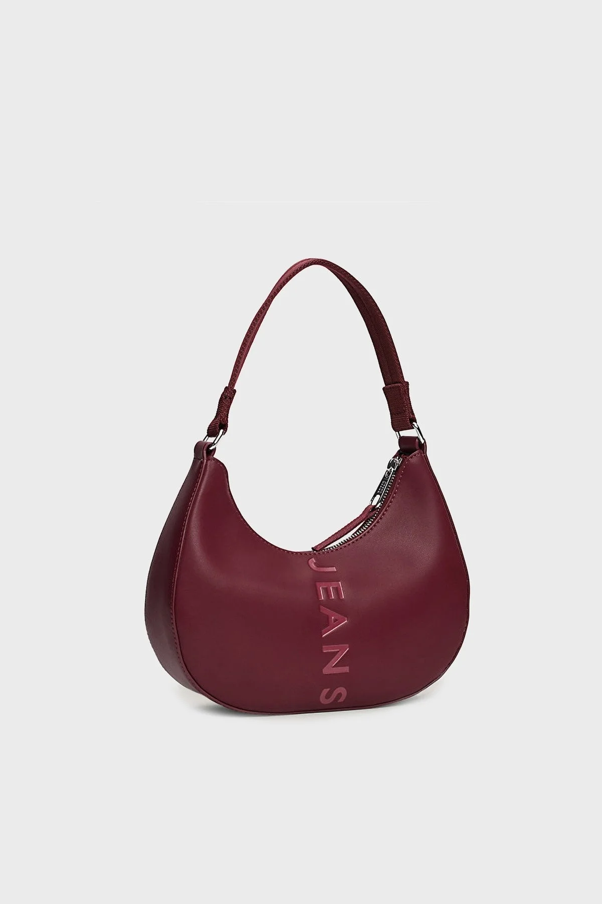 Tommy Jeans Logolu Fermuarlı Bayan Çanta AW0AW16510 VLP BORDO - 3