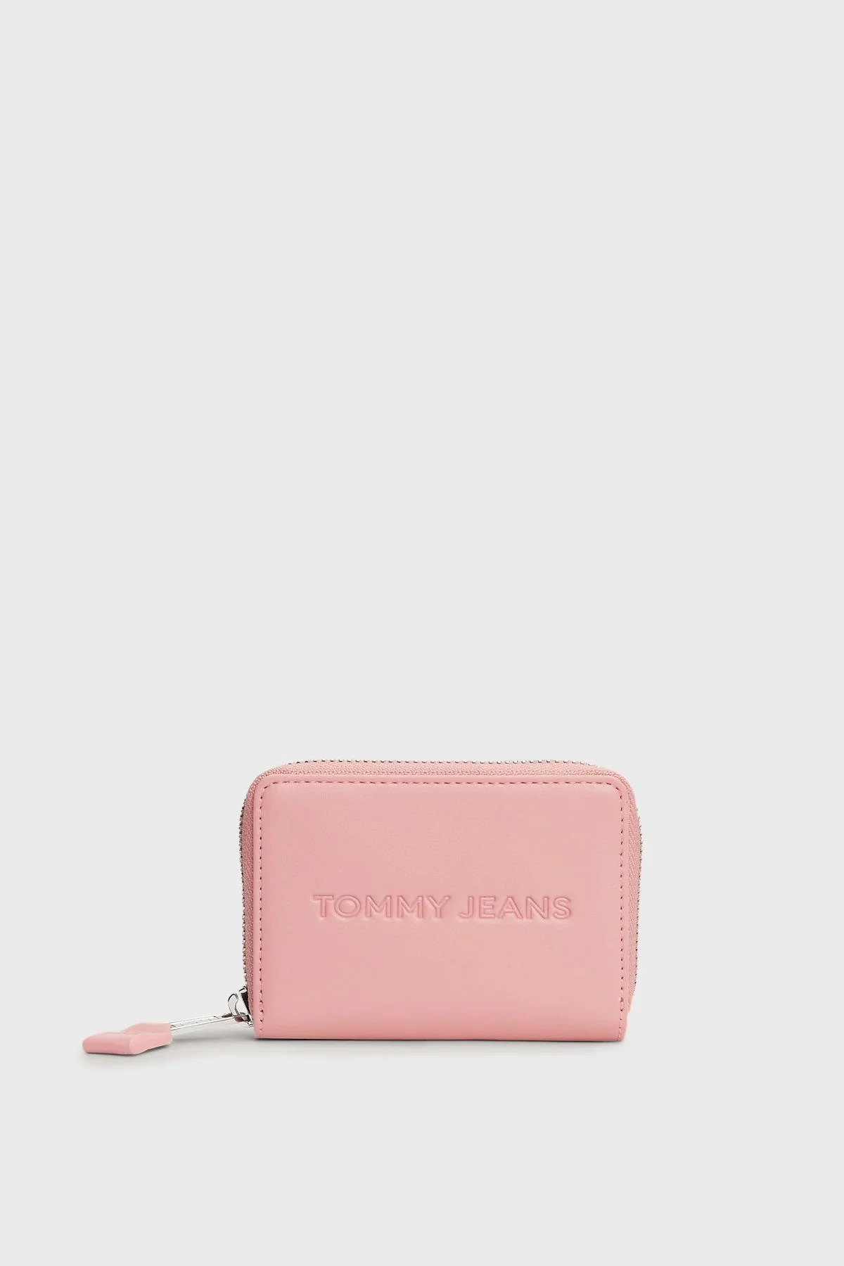 Tommy Jeans Logolu Fermuarlı Bayan Cüzdan AW0AW16387 TH0 BEYAZ-PEMBE - 1