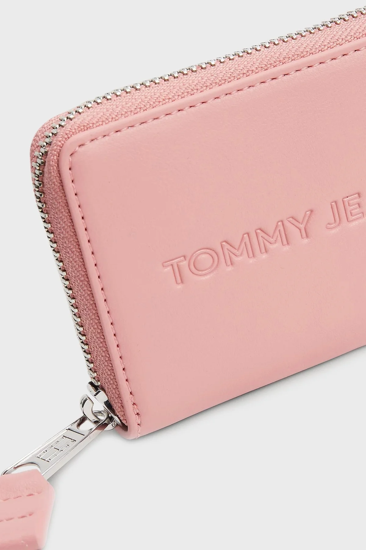 Tommy Jeans Logolu Fermuarlı Bayan Cüzdan AW0AW16387 TH0 BEYAZ-PEMBE - 3