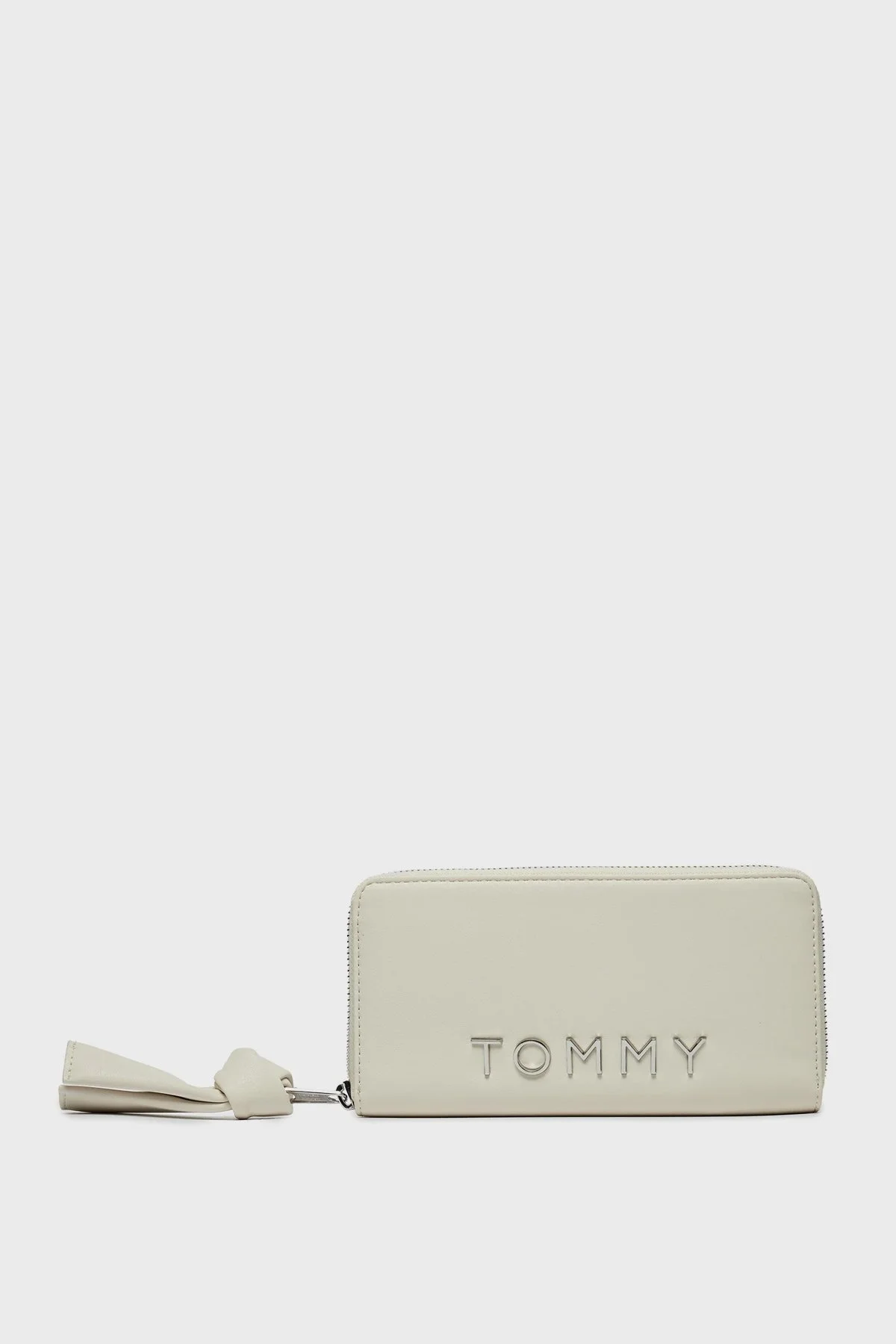 Tommy Jeans Logolu Fermuarlı Bayan Cüzdan AW0AW16389 ACG BEJ - 1