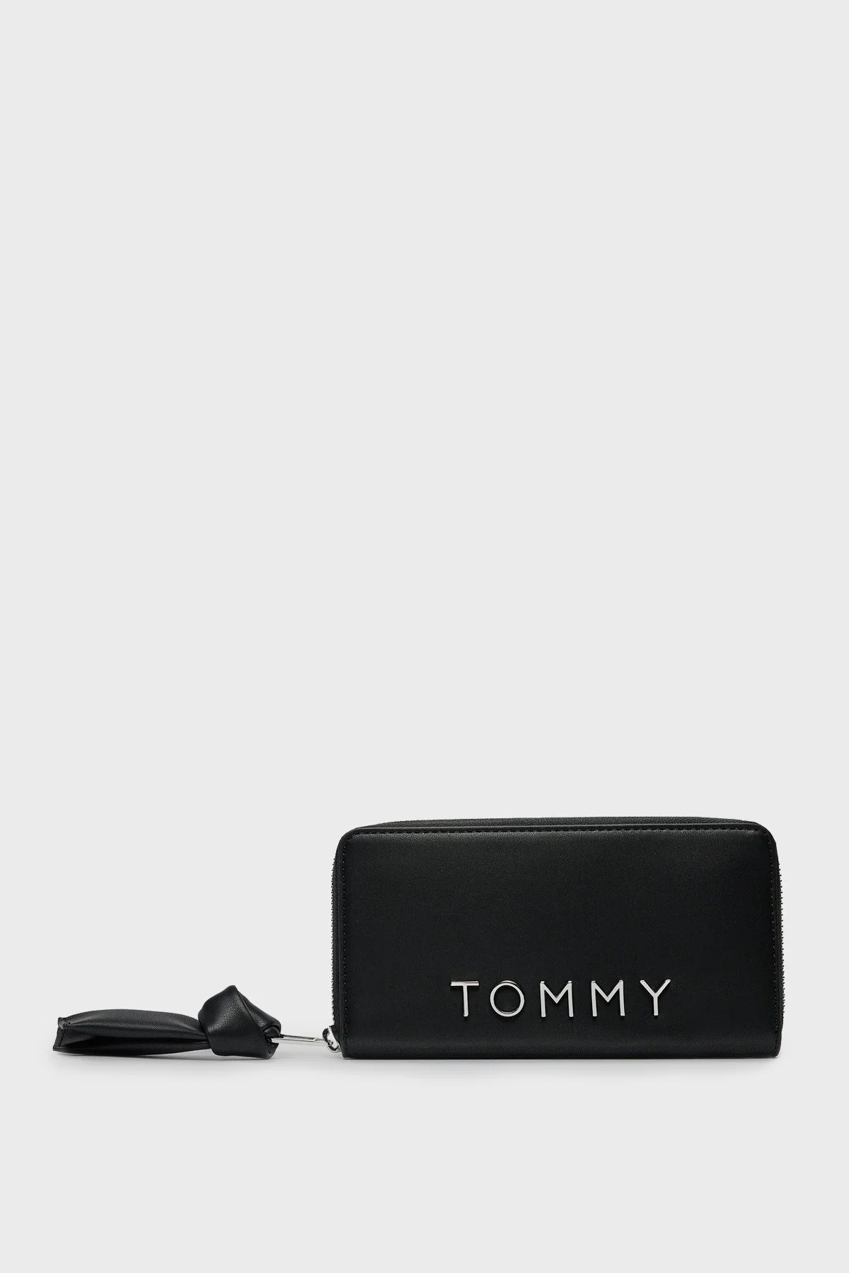 Tommy Jeans Logolu Fermuarlı Bayan Cüzdan AW0AW16389 BDS SİYAH - 1