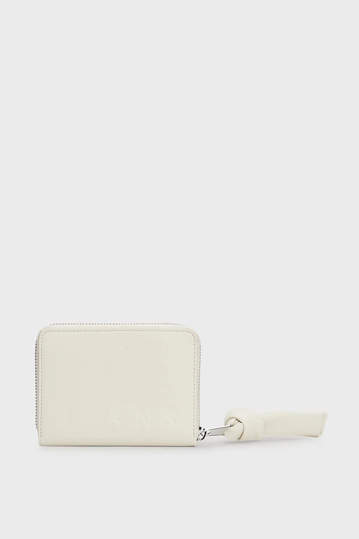 Tommy Jeans Logolu Fermuarlı Bayan Cüzdan AW0AW16390 ACG BEJ - 2