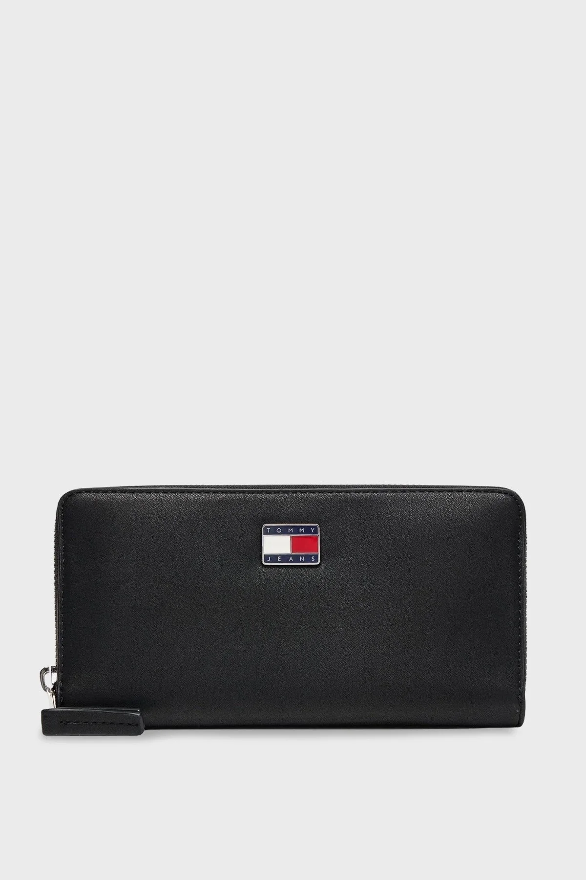 Tommy Jeans Logolu Fermuarlı Bayan Cüzdan AW0AW17879 BDS SİYAH - 1