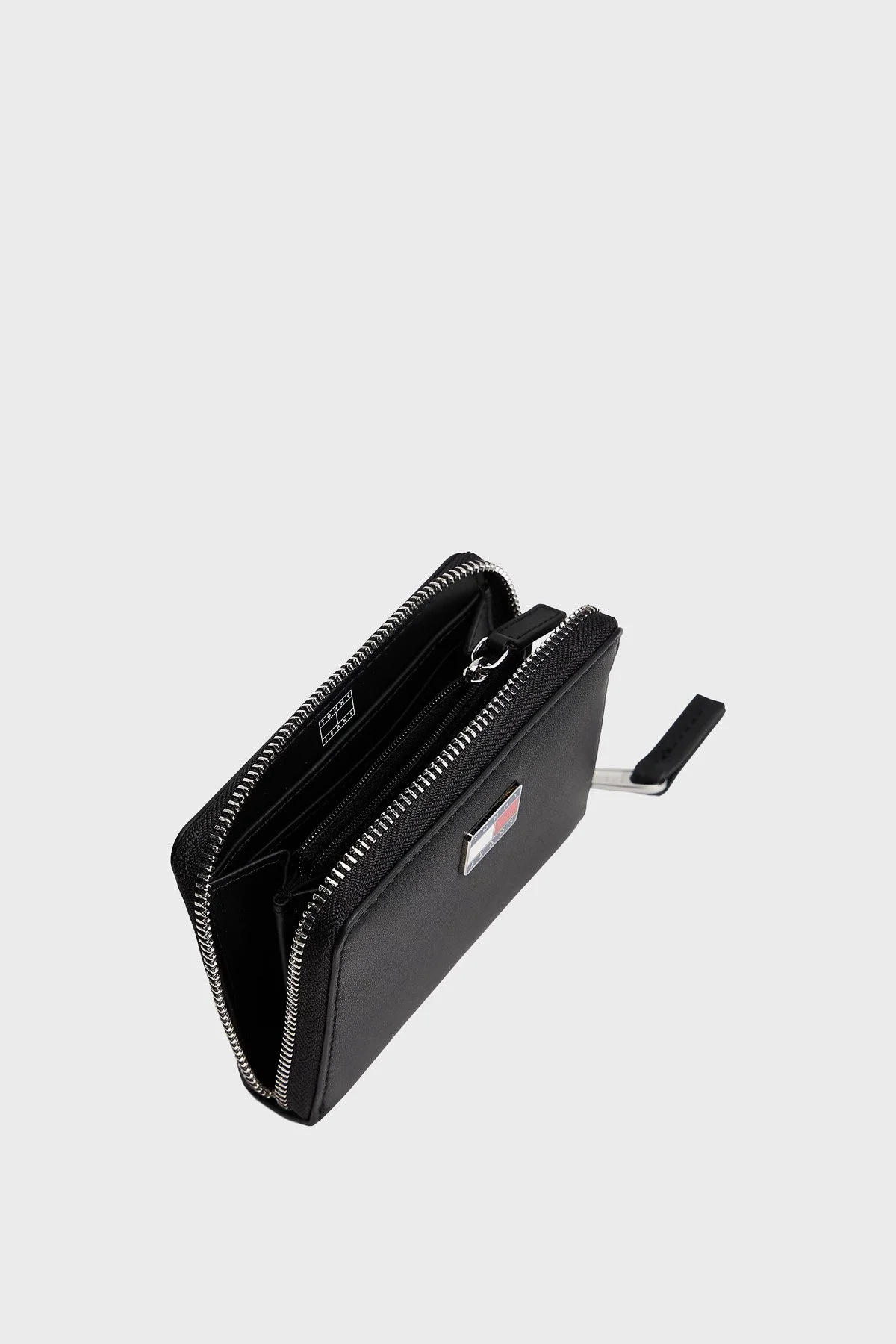 Tommy Jeans Logolu Fermuarlı Bayan Cüzdan AW0AW18031 BDS SİYAH - 4
