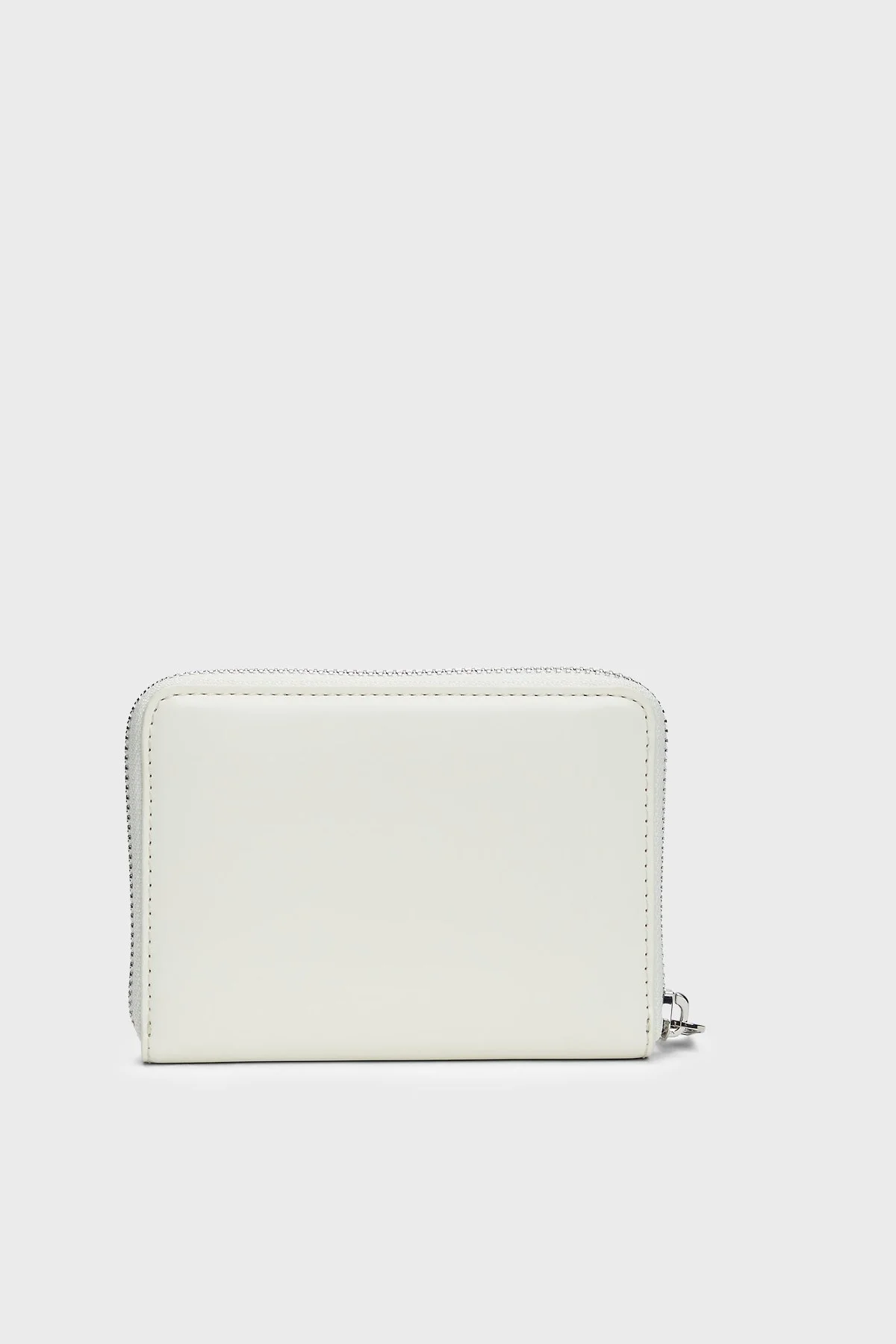 Tommy Jeans Logolu Fermuarlı Bayan Cüzdan AW0AW18090 YBI BEYAZ - 2