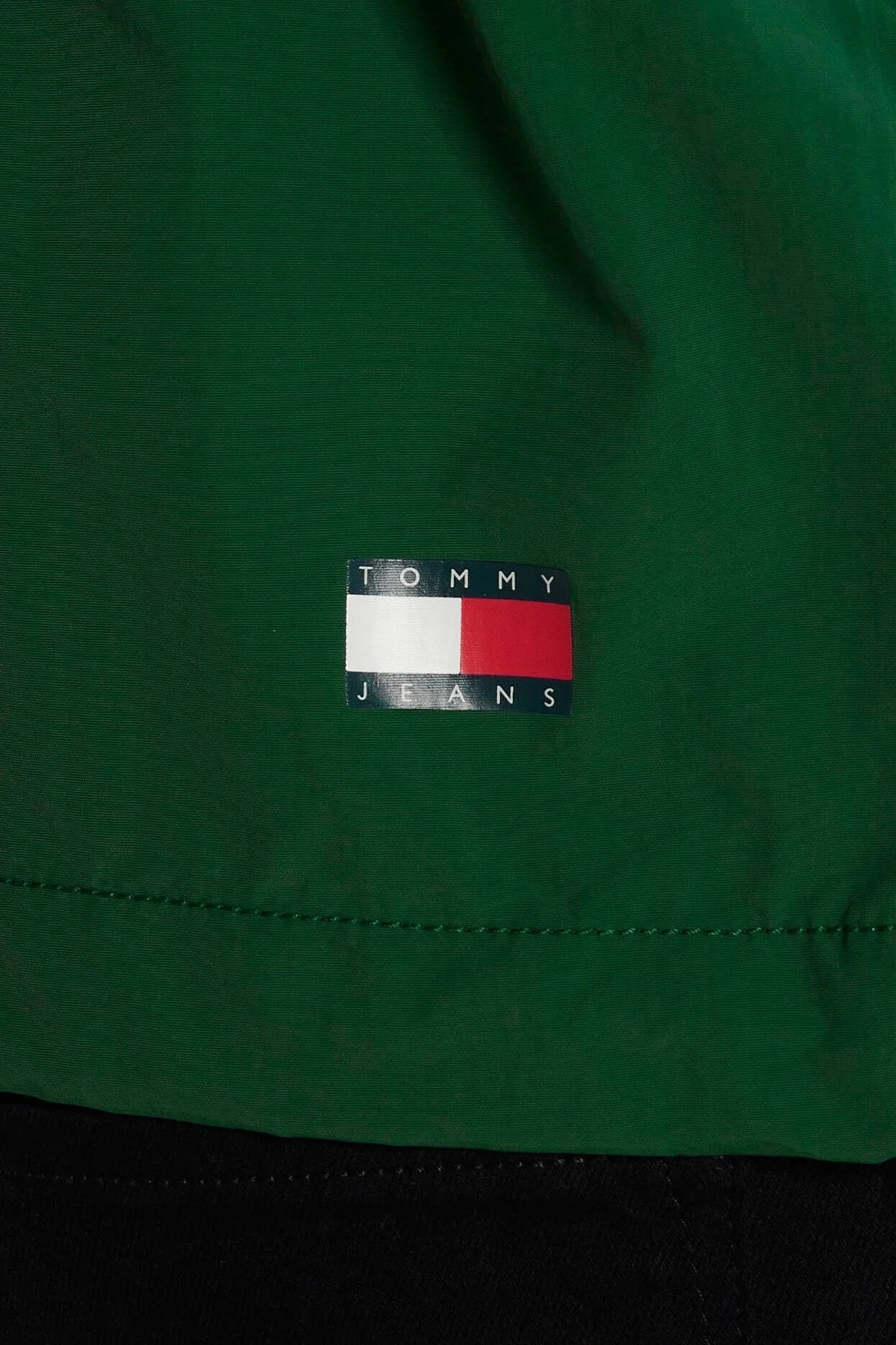 Tommy Jeans Logolu Fermuarlı Kapüşonlu Regular Fit Erkek Mont DM0DM17983 L4L YEŞİL - 5