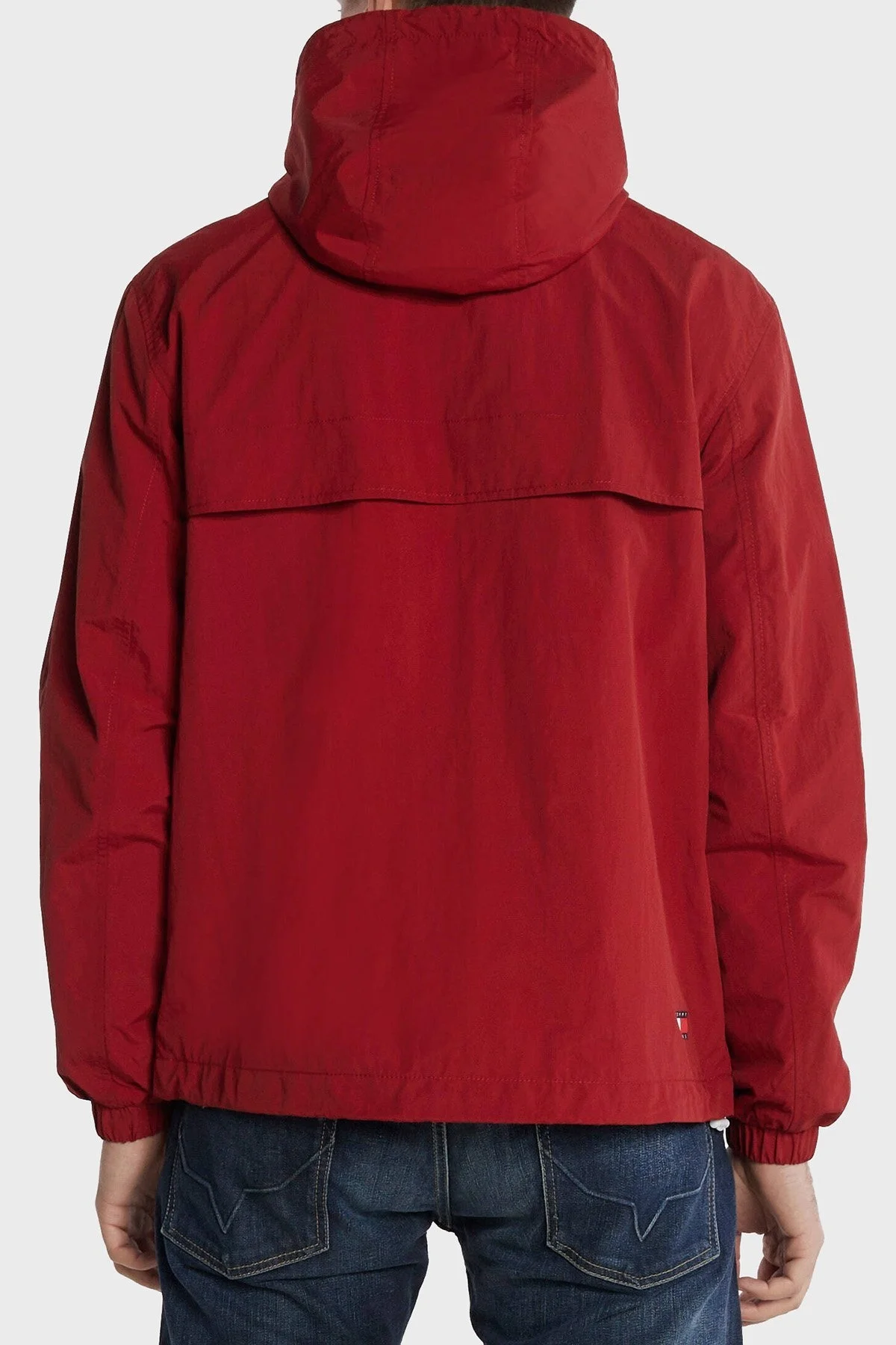 Tommy Jeans Logolu Fermuarlı Kapüşonlu Regular Fit Erkek Mont DM0DM17983 XMO KIRMIZI - 2