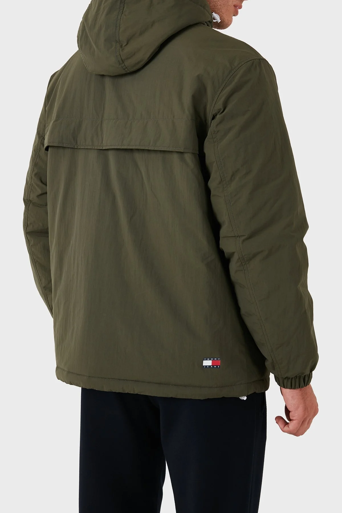 Tommy Jeans Logolu Fermuarlı Regular Fit Erkek Mont DM0DM18908 M12 YEŞİL - 2