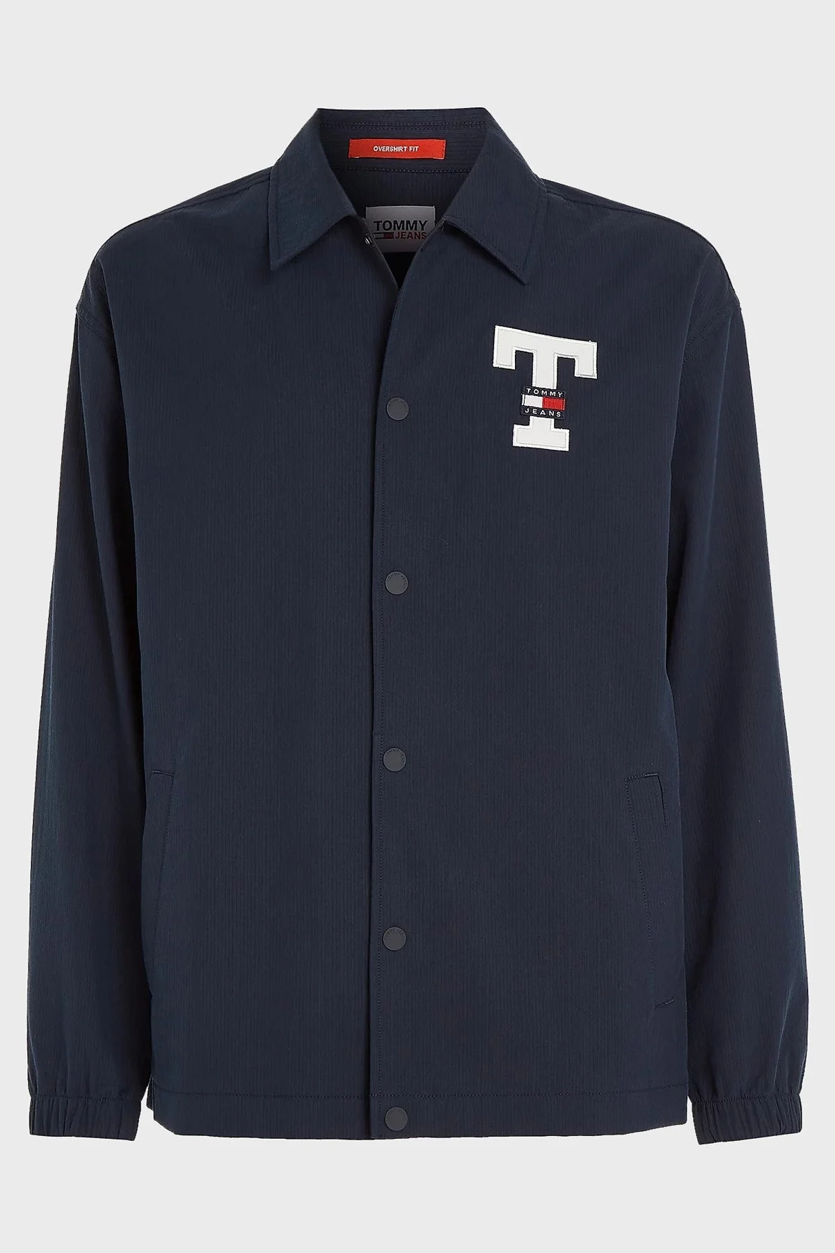 Tommy Jeans Logolu Fitilli Kadife Erkek Gömlek DM0DM16779 DW5 LACİVERT - 4