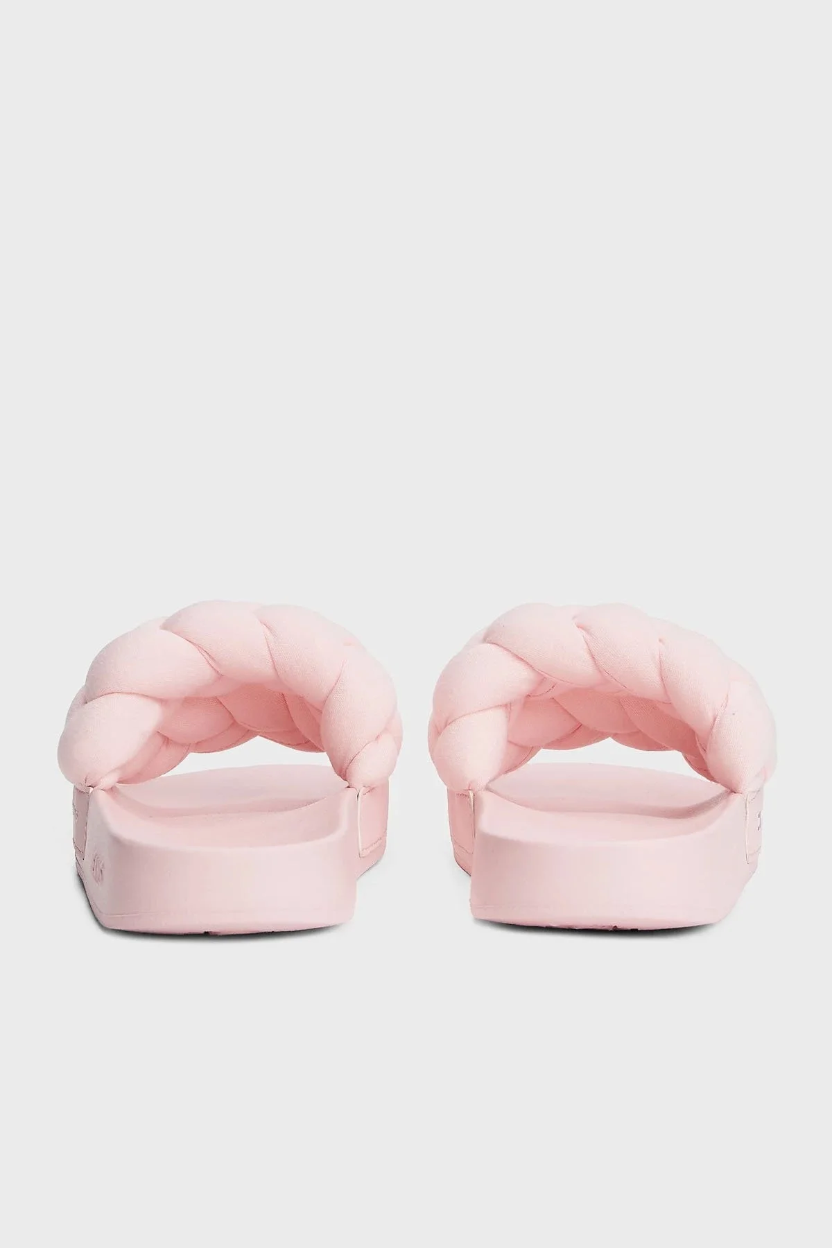 Tommy Jeans Logolu Kalın Örgülü Çift Bantlı Bayan Terlik EN0EN02764 TIO PEMBE - 5