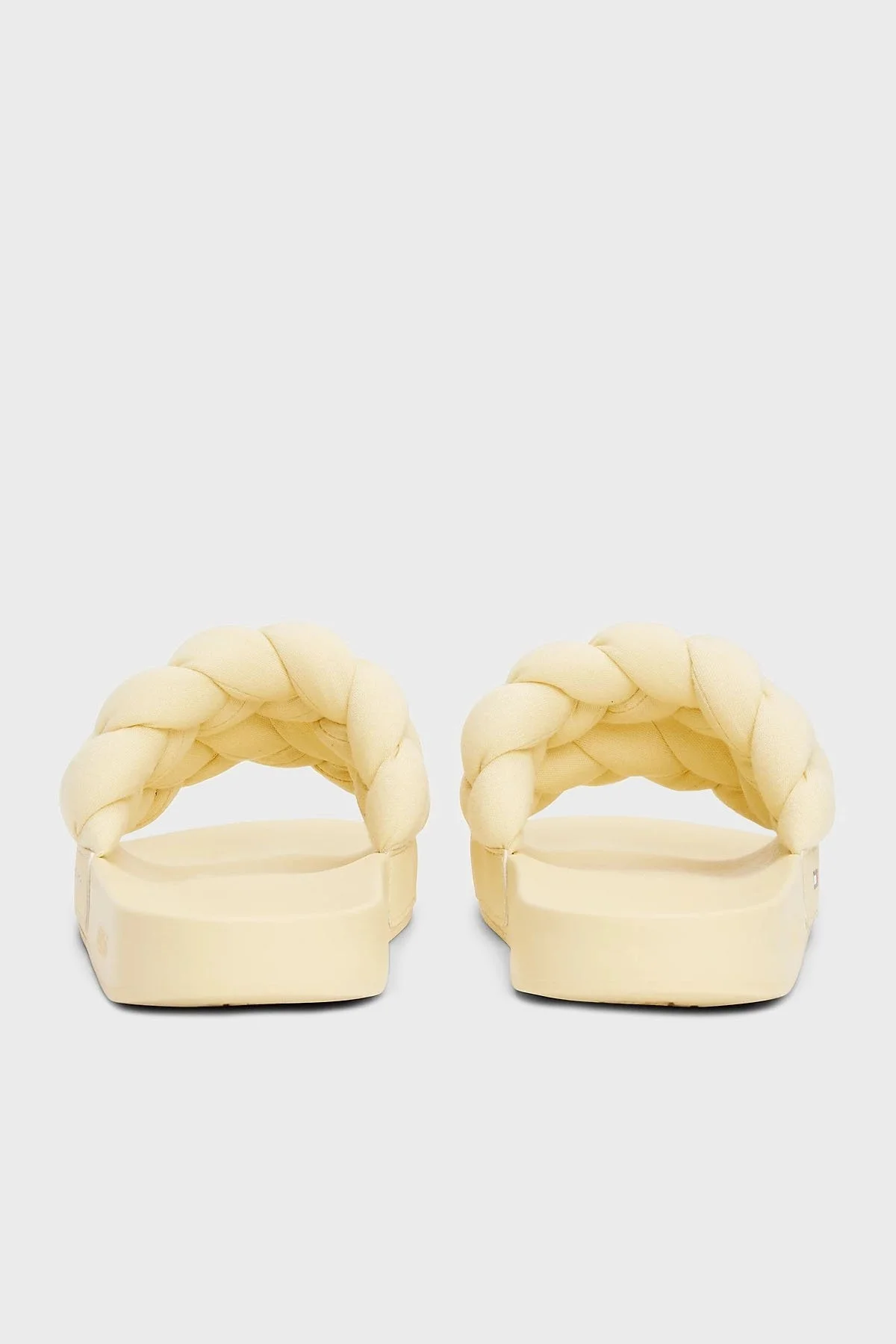 Tommy Jeans Logolu Kalın Örgülü Çift Bantlı Bayan Terlik EN0EN02764 ZGB SARI - 6