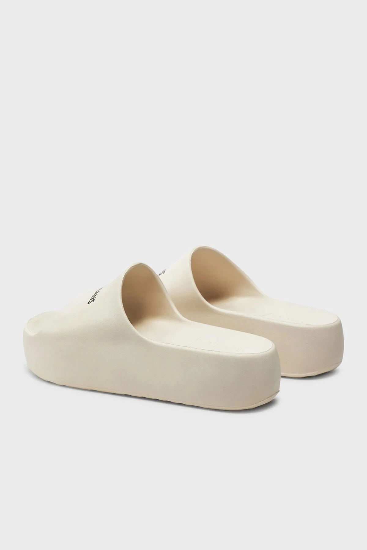 Tommy Jeans Logolu Kalın Tabanlı Bayan Terlik EN0EN02454 ACG BEJ - 8