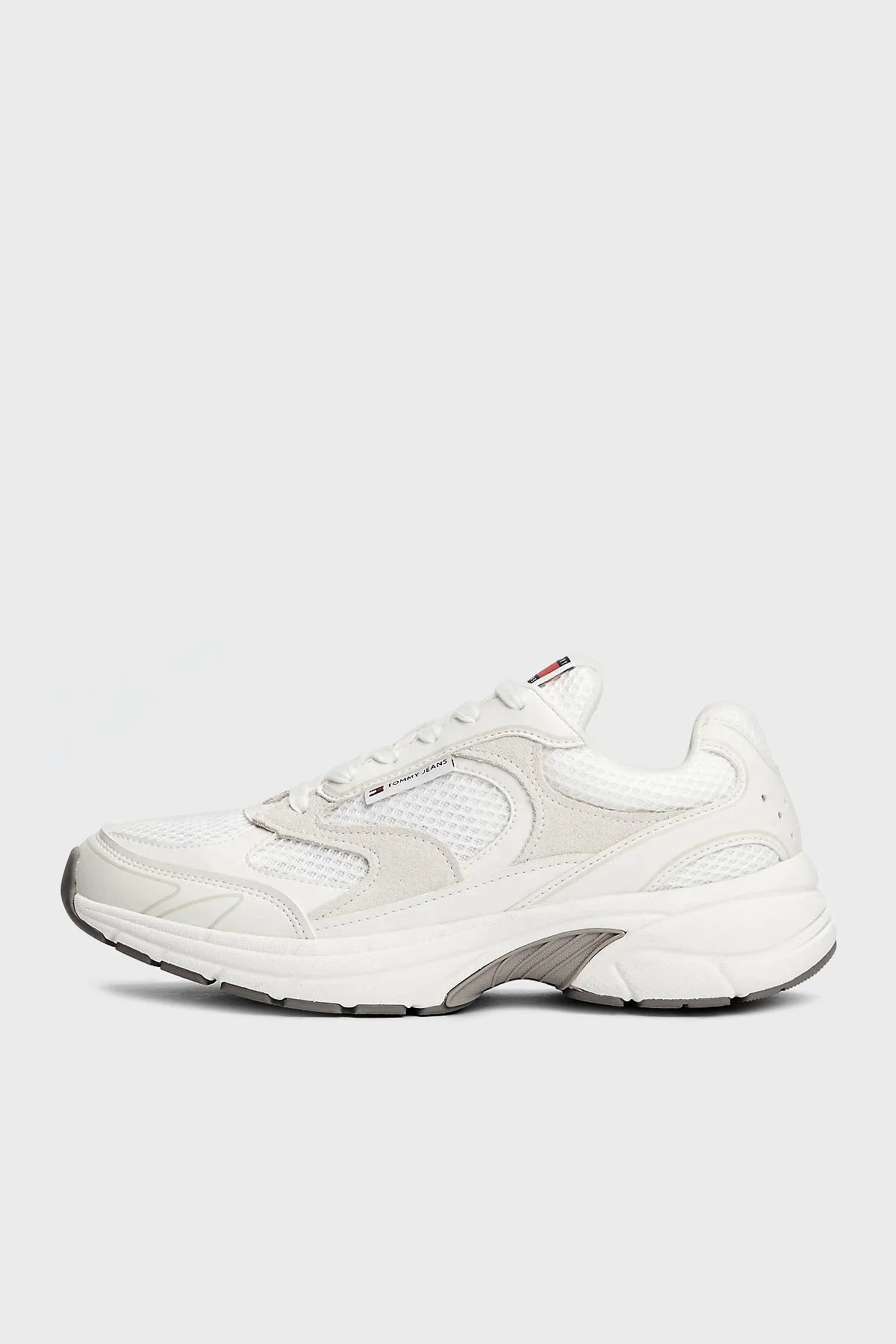 Tommy Jeans Logolu Kalın Tabanlı Sneaker Bayan Ayakkabı EN0EN02674 YBL BEYAZ - 10