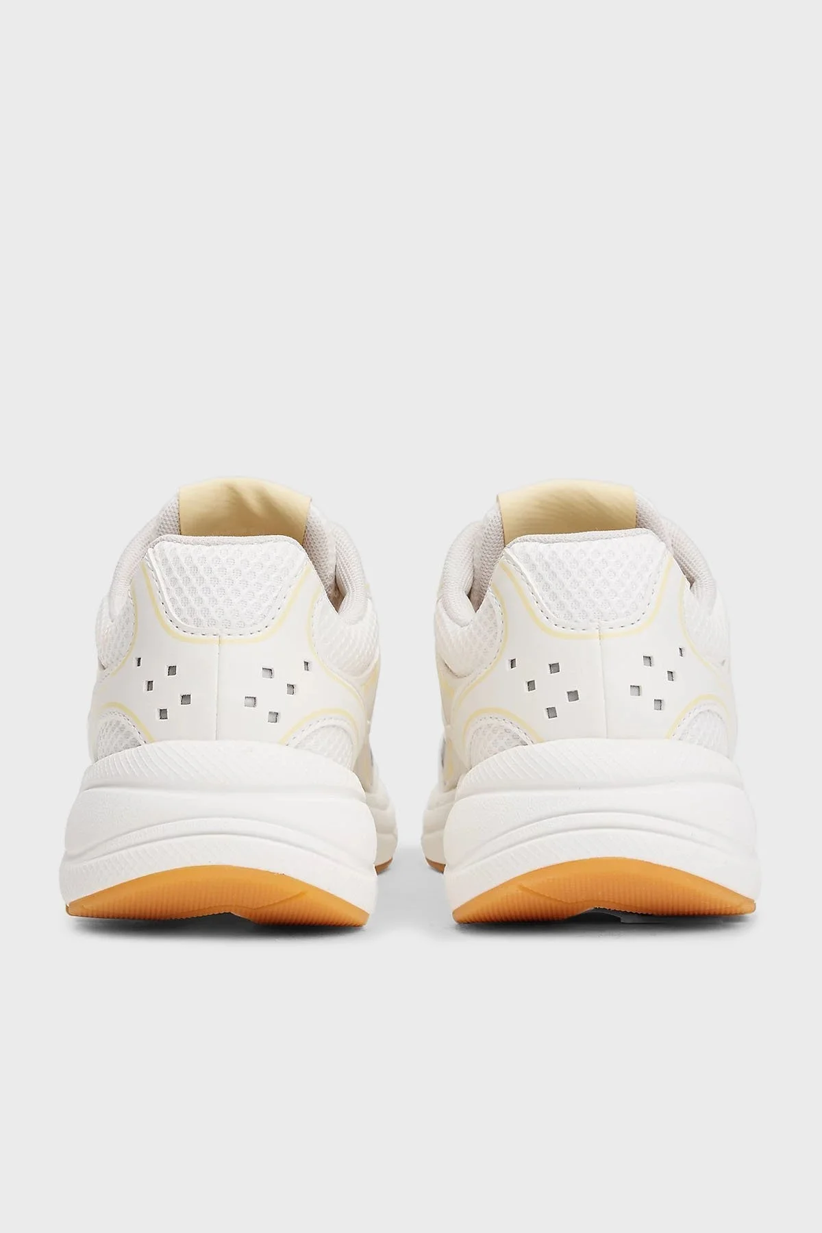 Tommy Jeans Logolu Kalın Tabanlı Sneaker Bayan Ayakkabı EN0EN02745 ZGB BEYAZ-SARI - 6