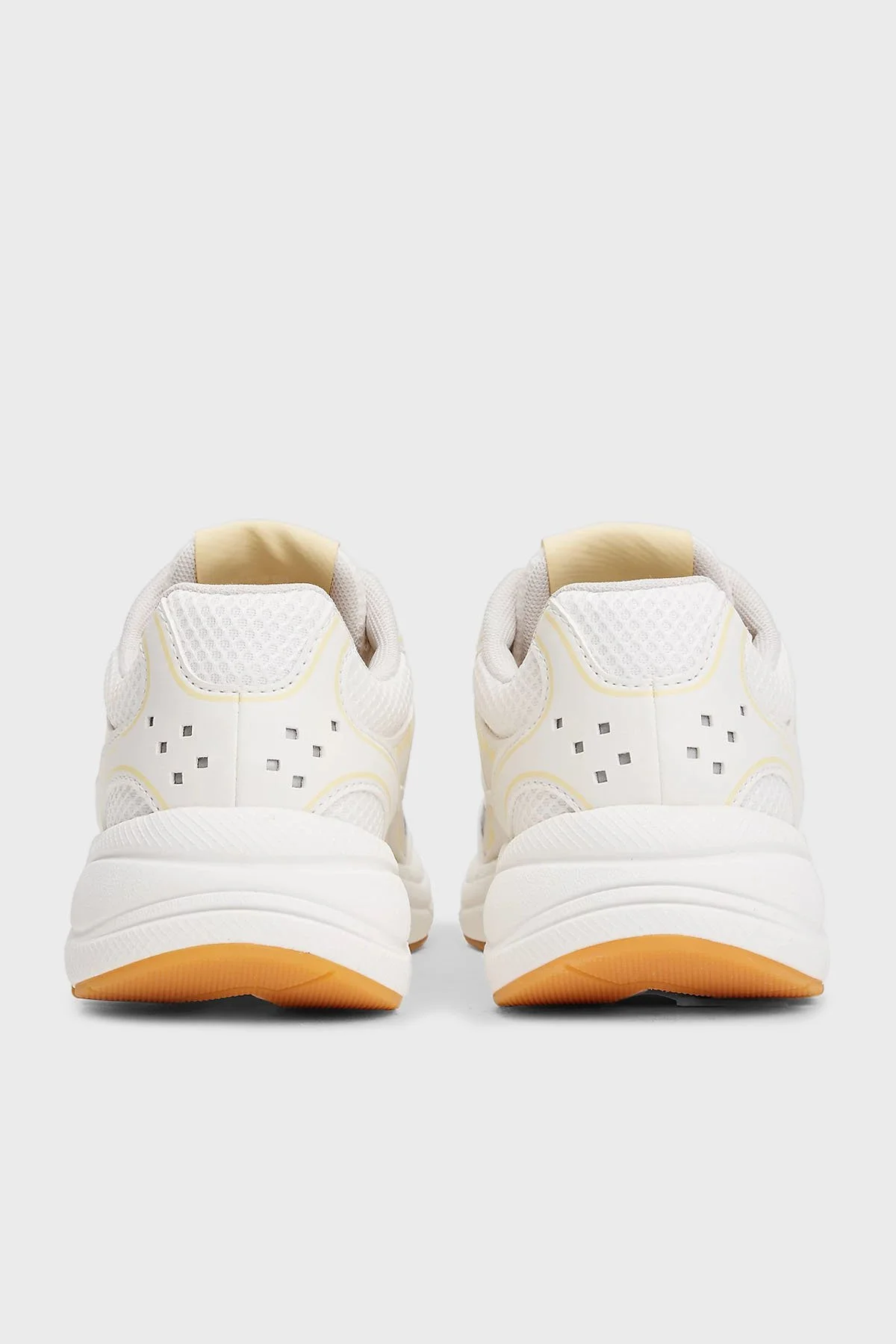 Tommy Jeans Logolu Kalın Tabanlı Sneaker Kadın Ayakkabı EN0EN02745 ZGB BEYAZ-SARI - 6