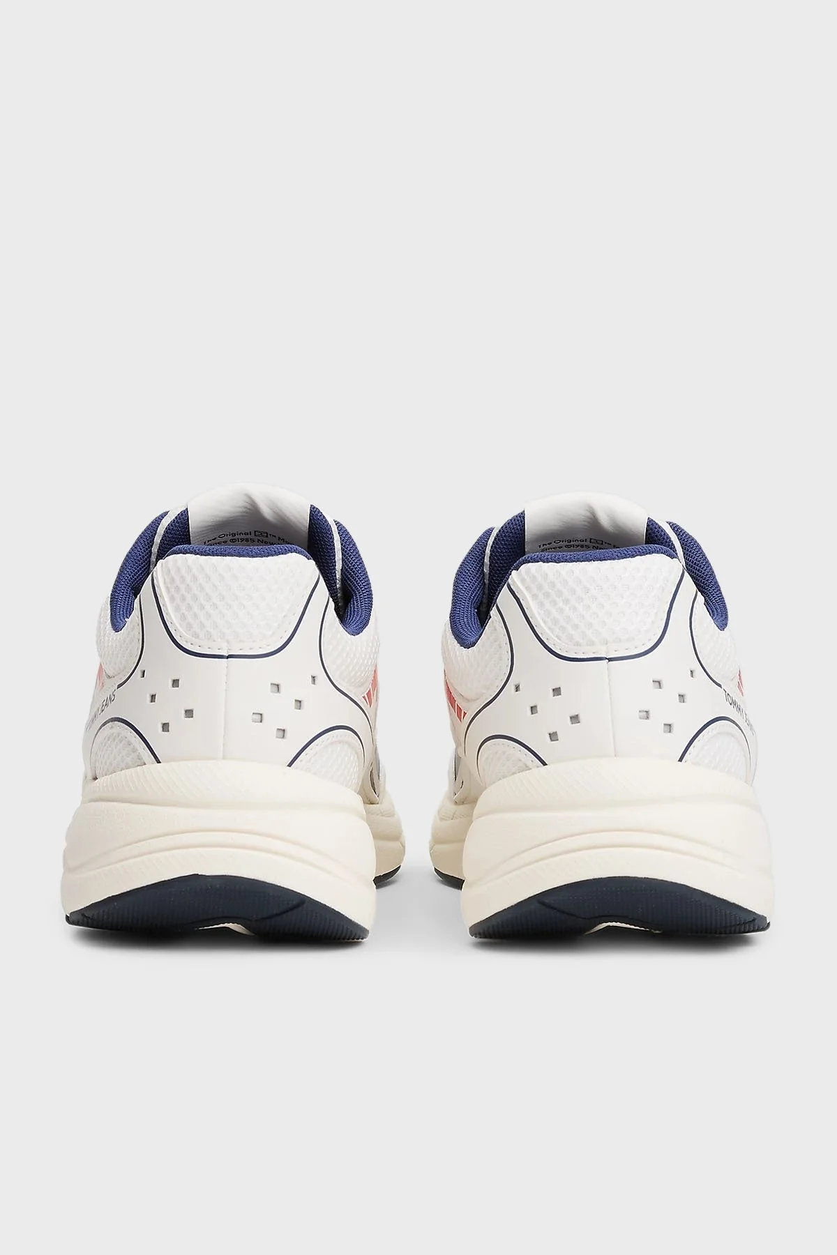 Tommy Jeans Logolu Kalın Tabanlı Sneaker Erkek Ayakkabı EM0EM01569 0G1 BEYAZ-LACİVERT - 5