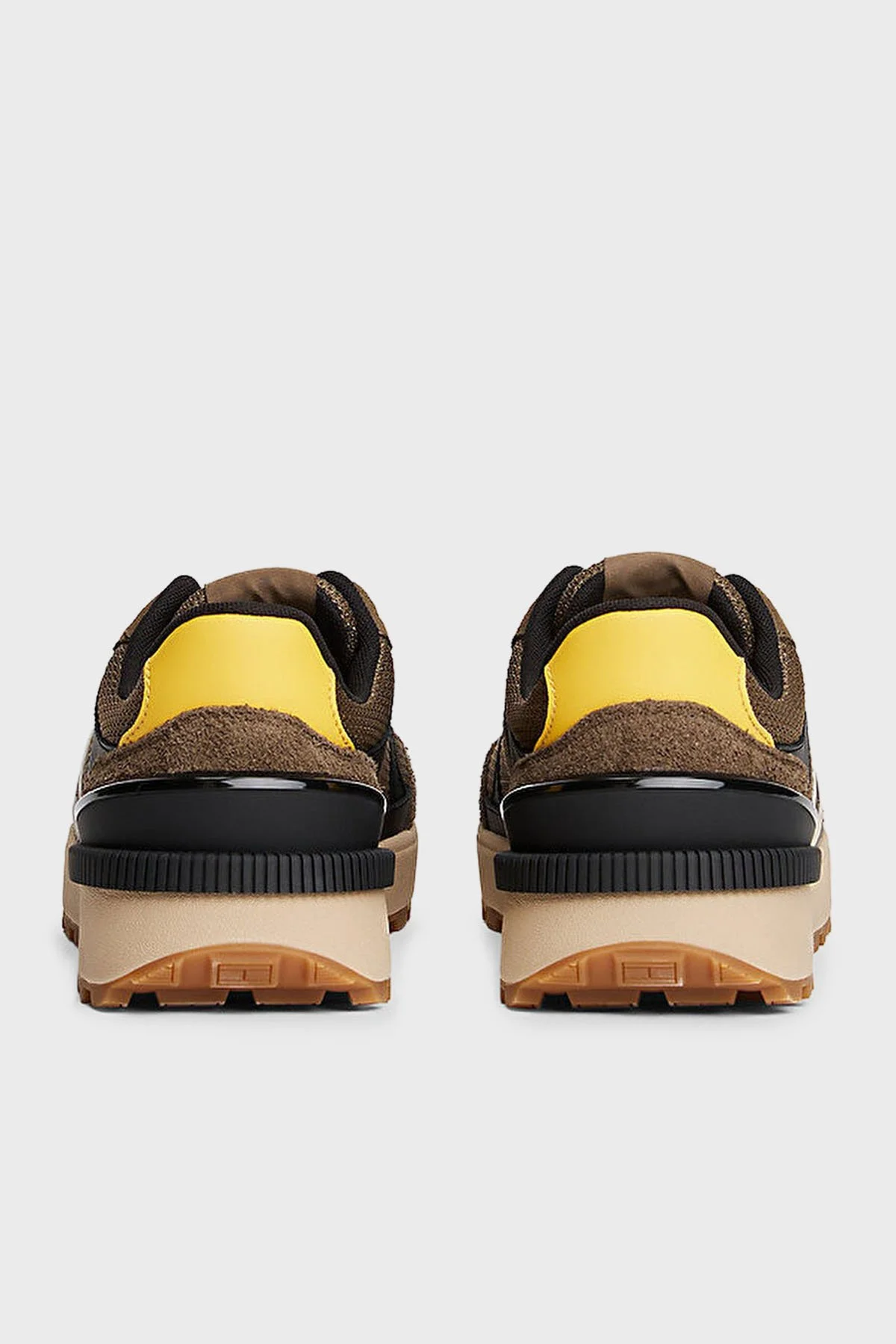 Tommy Jeans Logolu Kalın Tabanlı Süet Sneaker Erkek Ayakkabı EM0EM01537 RBM KOYU HAKİ - 5