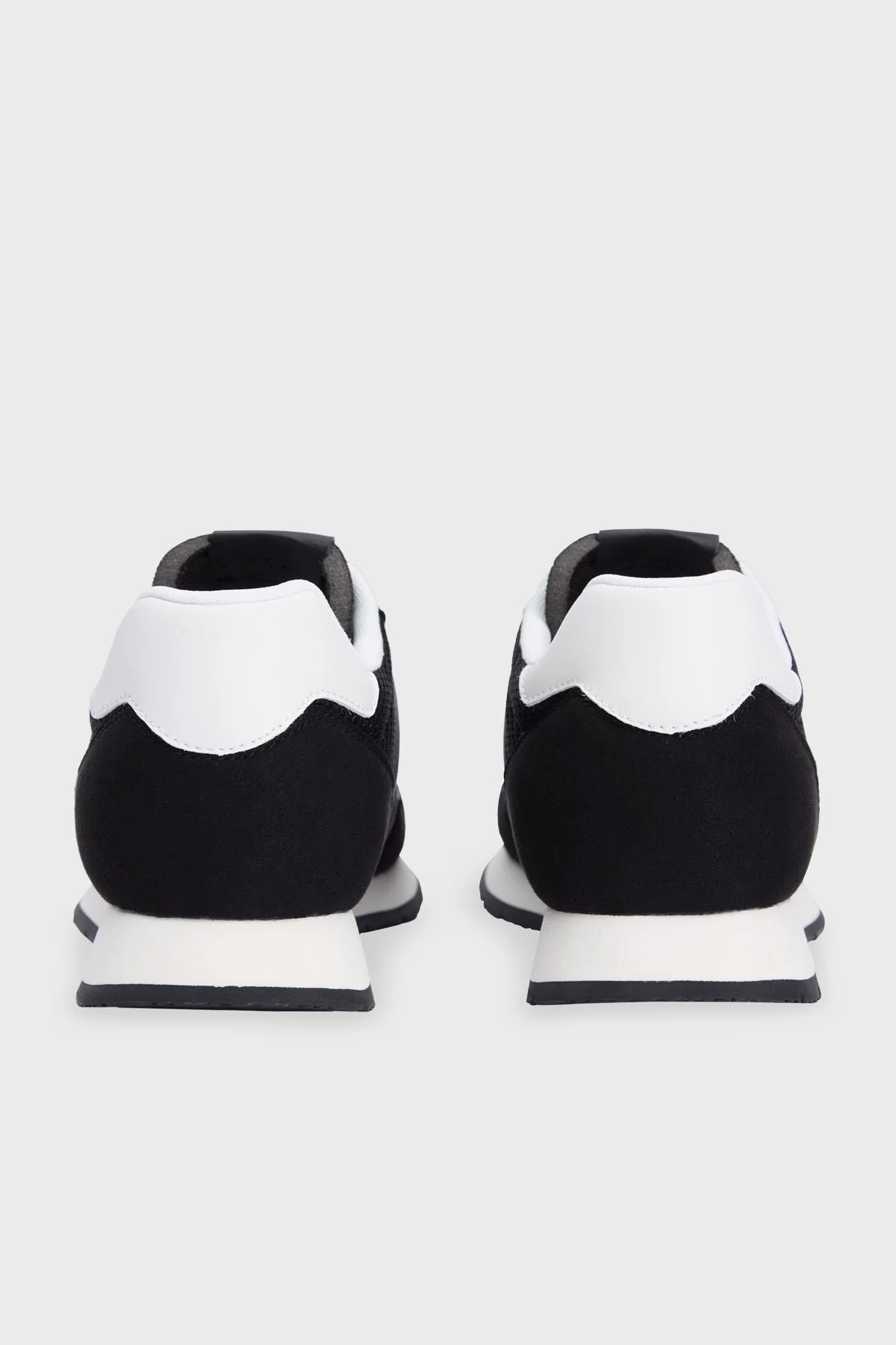 Tommy Jeans Logolu Karışık Dokulu Sneaker Erkek Ayakkabı EM0EM01617 BDS SİYAH - 4