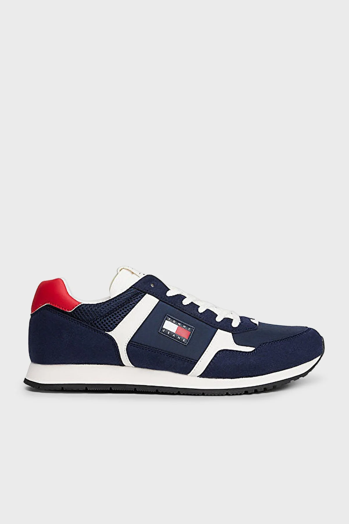 Tommy Jeans Logolu Karışık Dokulu Sneaker Erkek Ayakkabı EM0EM01617 C1G LACİVERT - 1