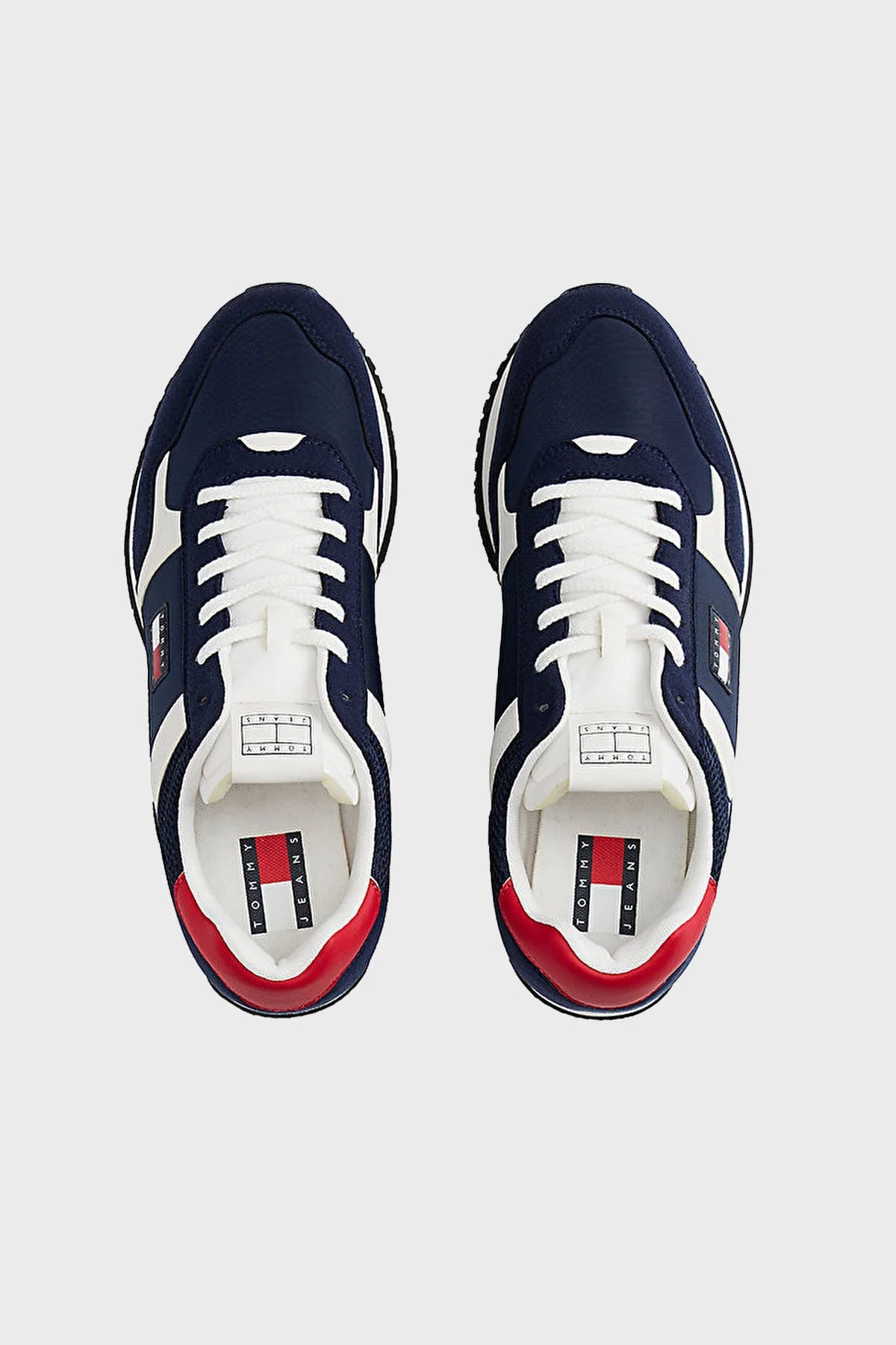 Tommy Jeans Logolu Karışık Dokulu Sneaker Erkek Ayakkabı EM0EM01617 C1G LACİVERT - 3