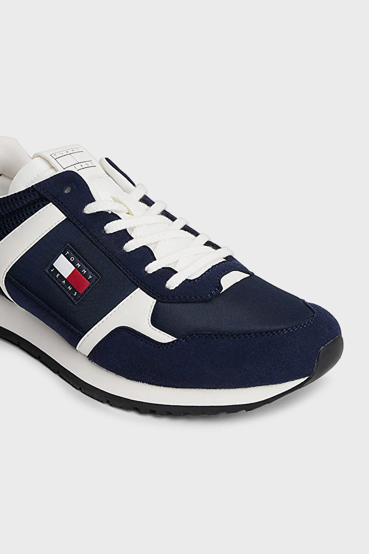 Tommy Jeans Logolu Karışık Dokulu Sneaker Erkek Ayakkabı EM0EM01617 C1G LACİVERT - 4