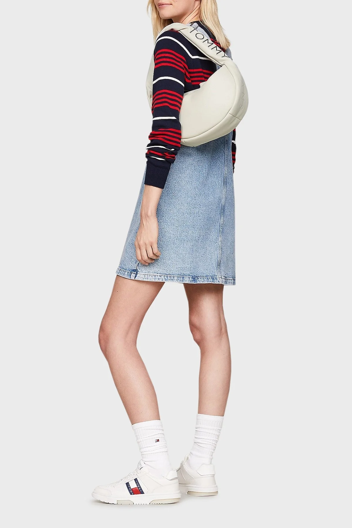 Tommy Jeans Logolu Omuz Askılı Bayan Çanta AW0AW16259 ACG BEJ - 2