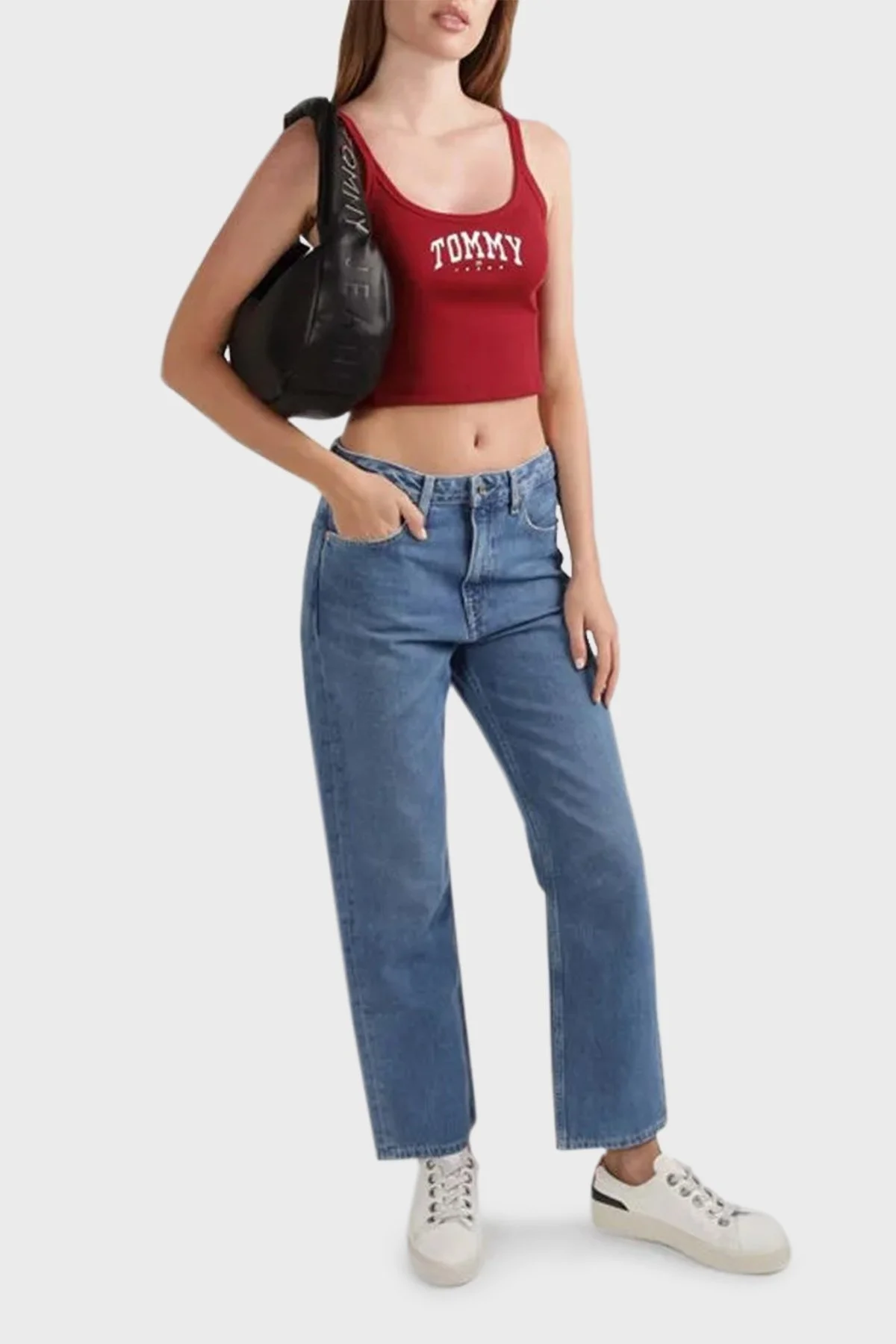 Tommy Jeans Logolu Omuz Askılı Bayan Çanta AW0AW16259 BDS SİYAH - 2