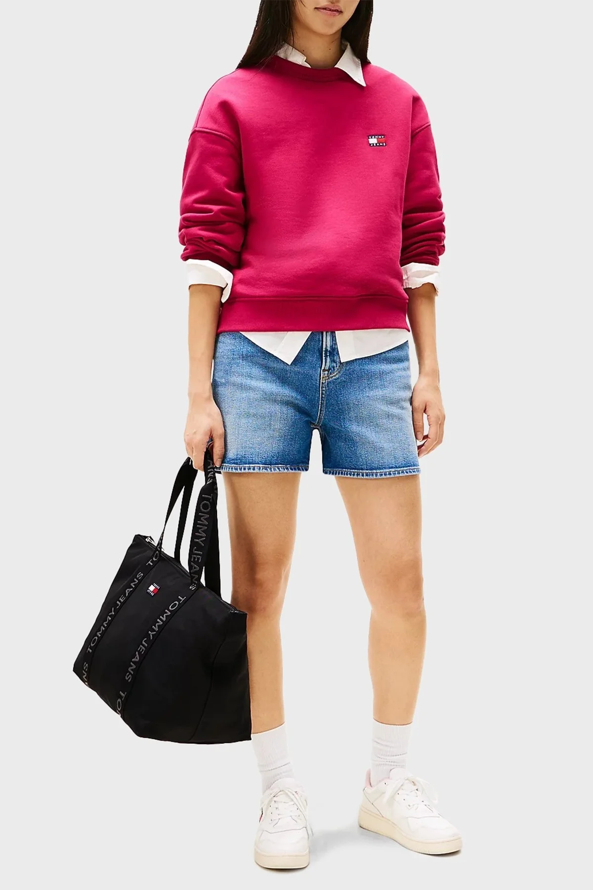 Tommy Jeans Logolu Omuz Askılı Bayan Çanta AW0AW17389 BDS SİYAH - 2