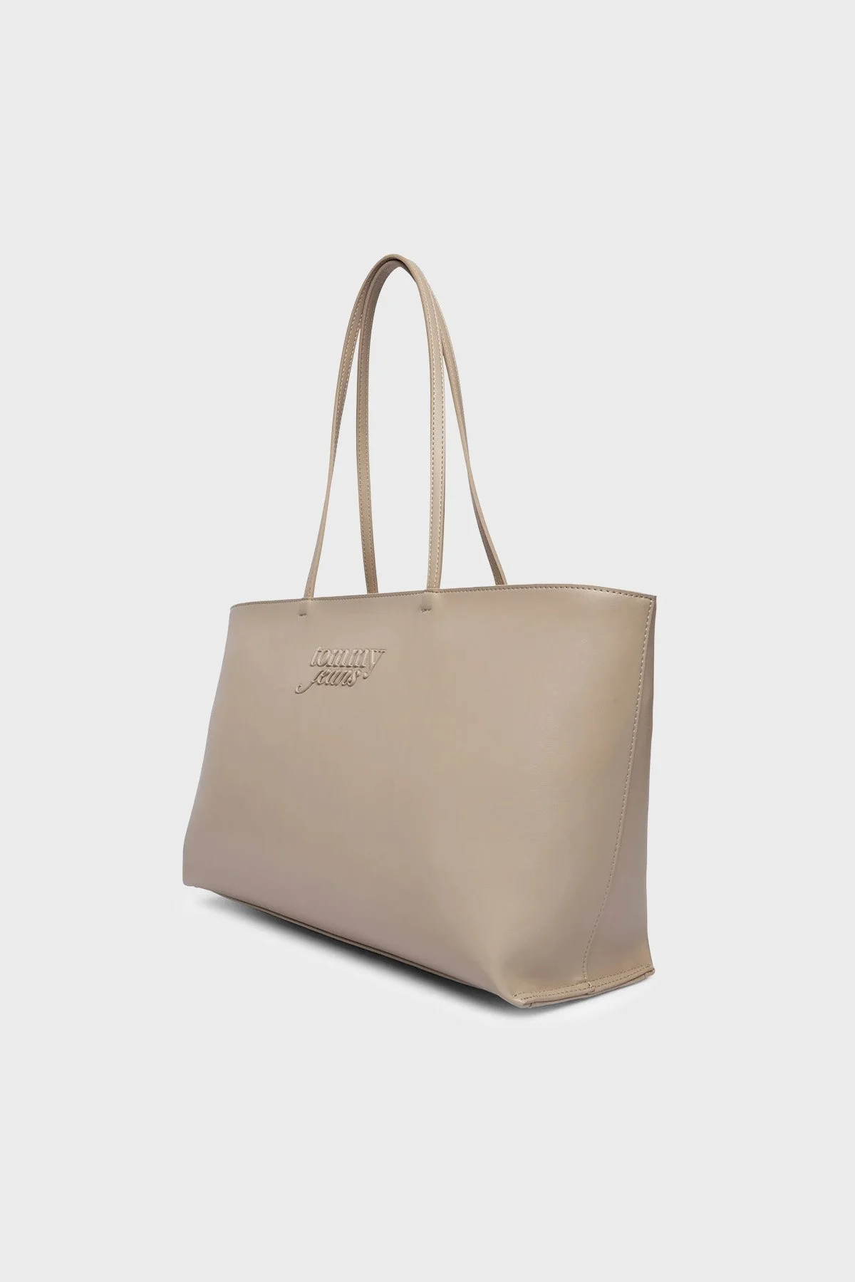 Tommy Jeans Logolu Omuz Askılı Kadın Çanta AW0AW18455 AEP BEJ - 4