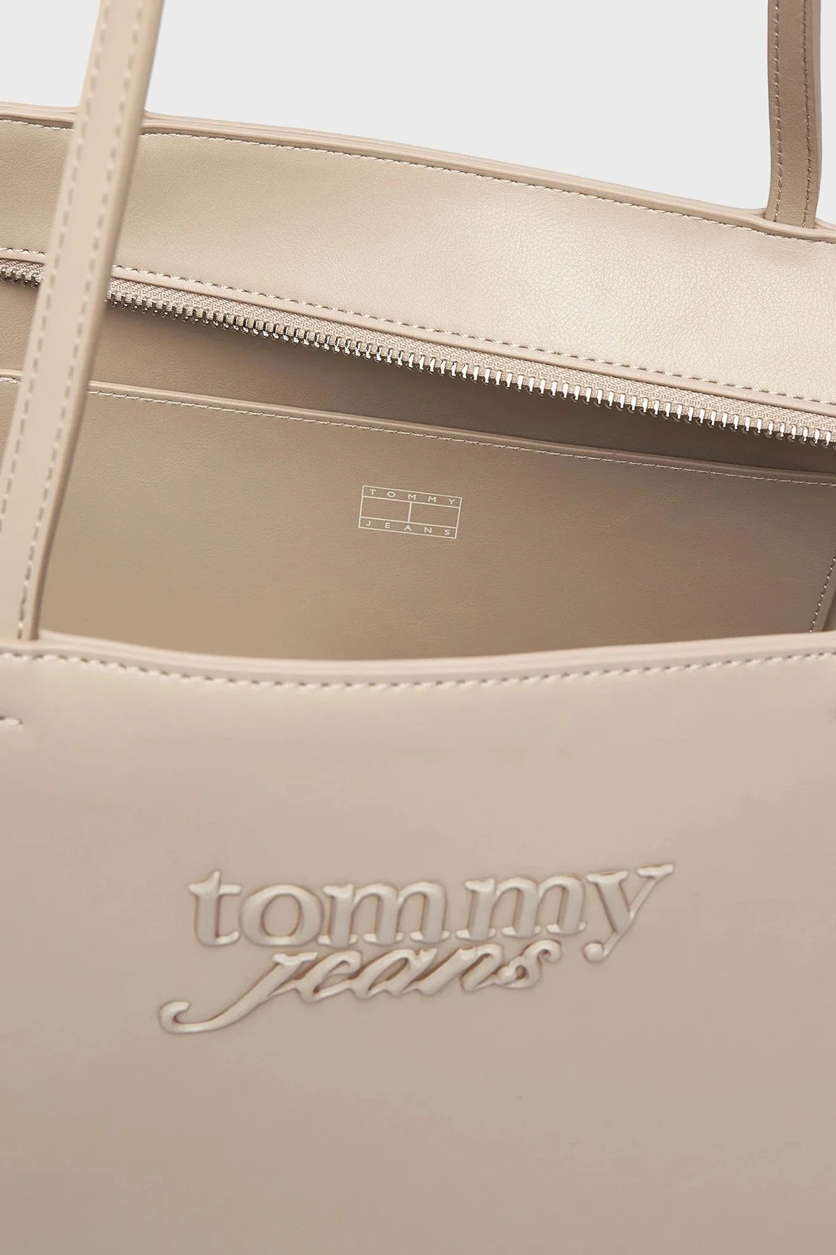 Tommy Jeans Logolu Omuz Askılı Kadın Çanta AW0AW18455 AEP BEJ - 5