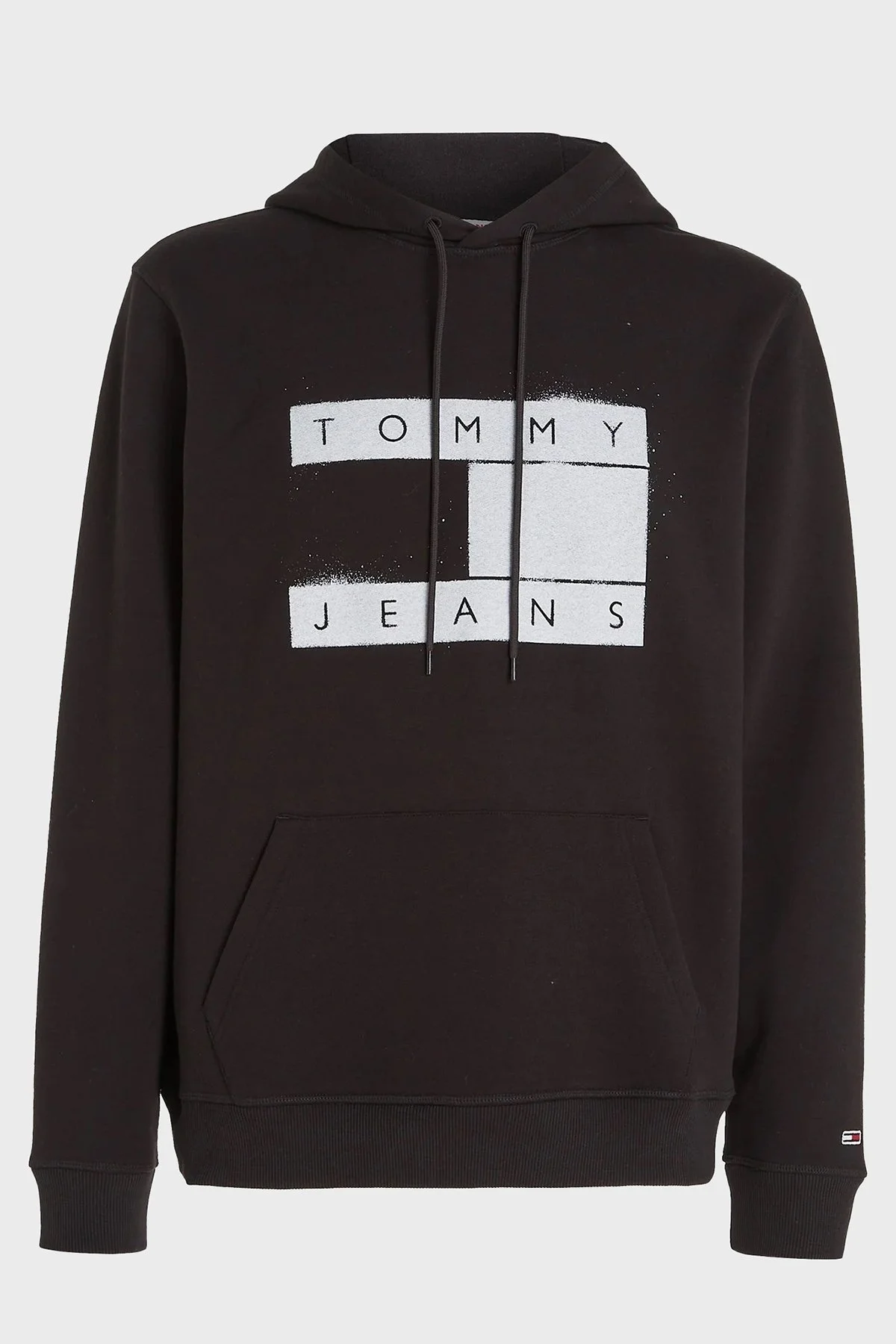 Tommy Jeans Logolu Pamuklu Kapüşonlu Kanguru Cepli Regular Fit Erkek Sweat DM0DM17911 BDS SİYAH - 4