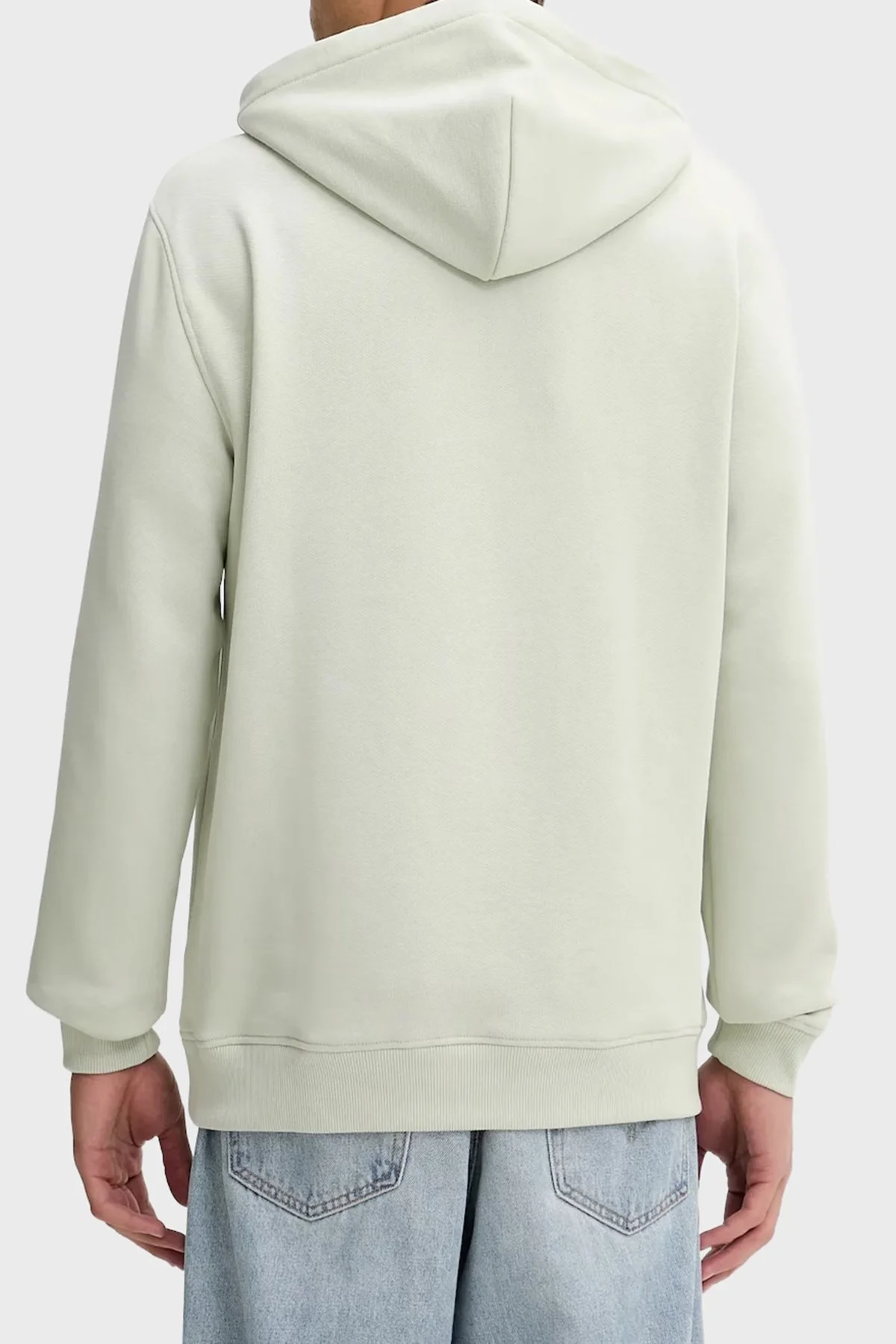 Tommy Jeans Logolu Pamuklu Regular Fit Kapüşonlu Erkek Sweat DM0DM20258 M1C YEŞİL - 2