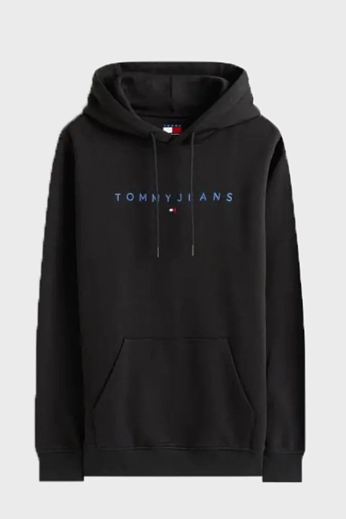 Tommy Jeans Logolu Pamuklu Regular Fit Kapüşonlu Polar Erkek Sweat DM0DM20746 0GK SİYAH - 5
