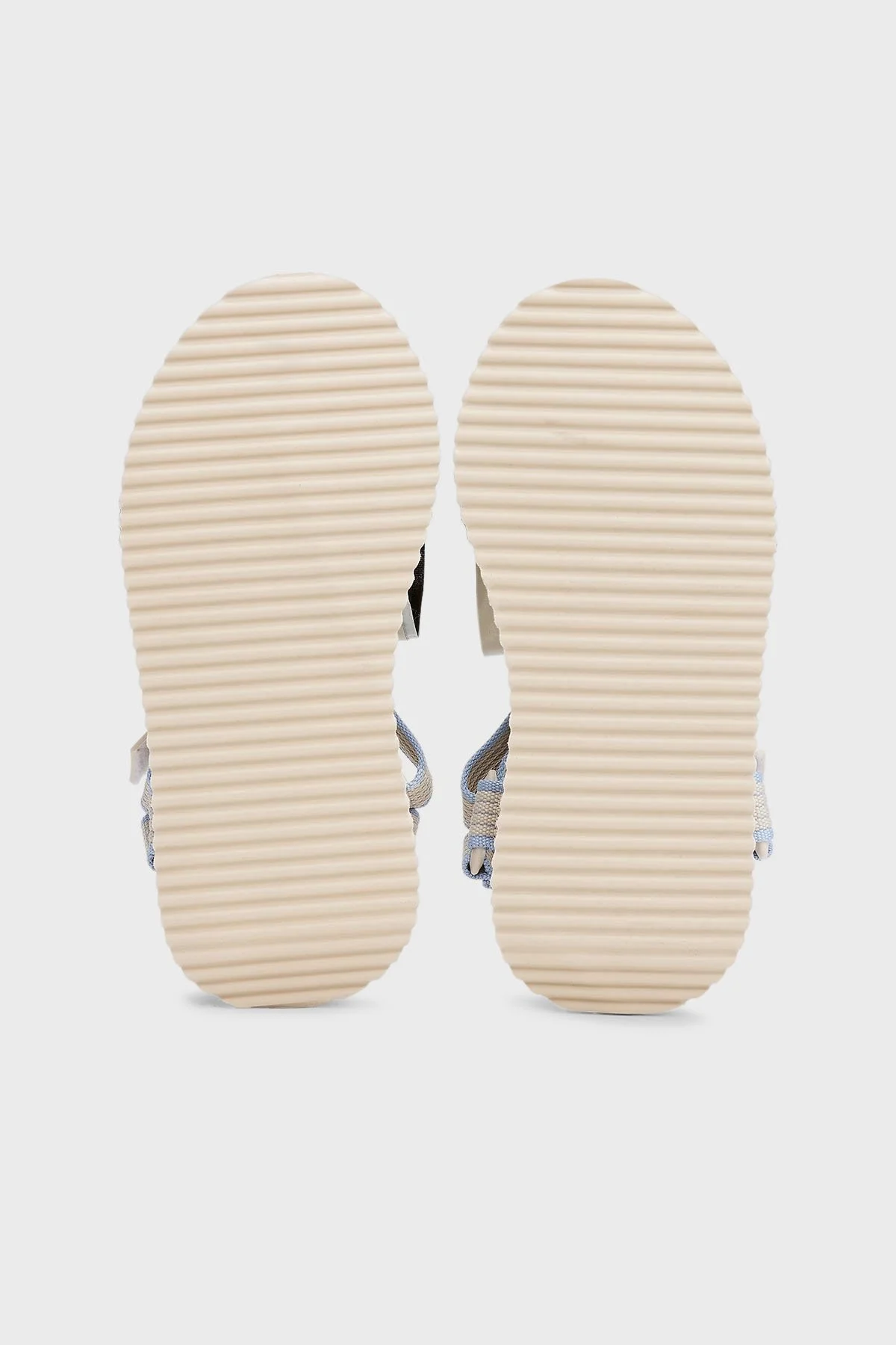 Tommy Jeans Logolu Platform Taban Cirtlı Bayan Sandalet EN0EN02747 ACG BEJ - 7