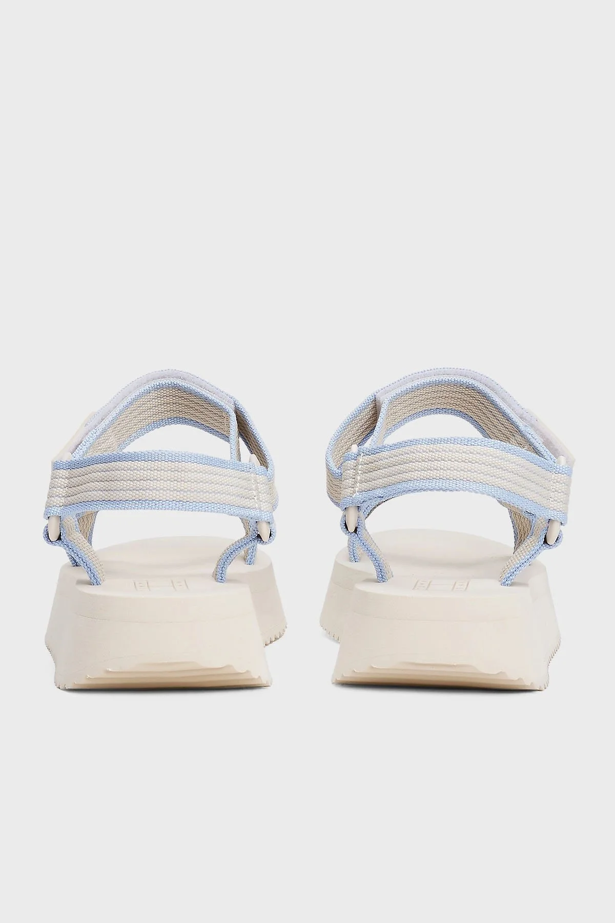 Tommy Jeans Logolu Platform Taban Cirtlı Kadın Sandalet EN0EN02747 ACG BEJ - 6