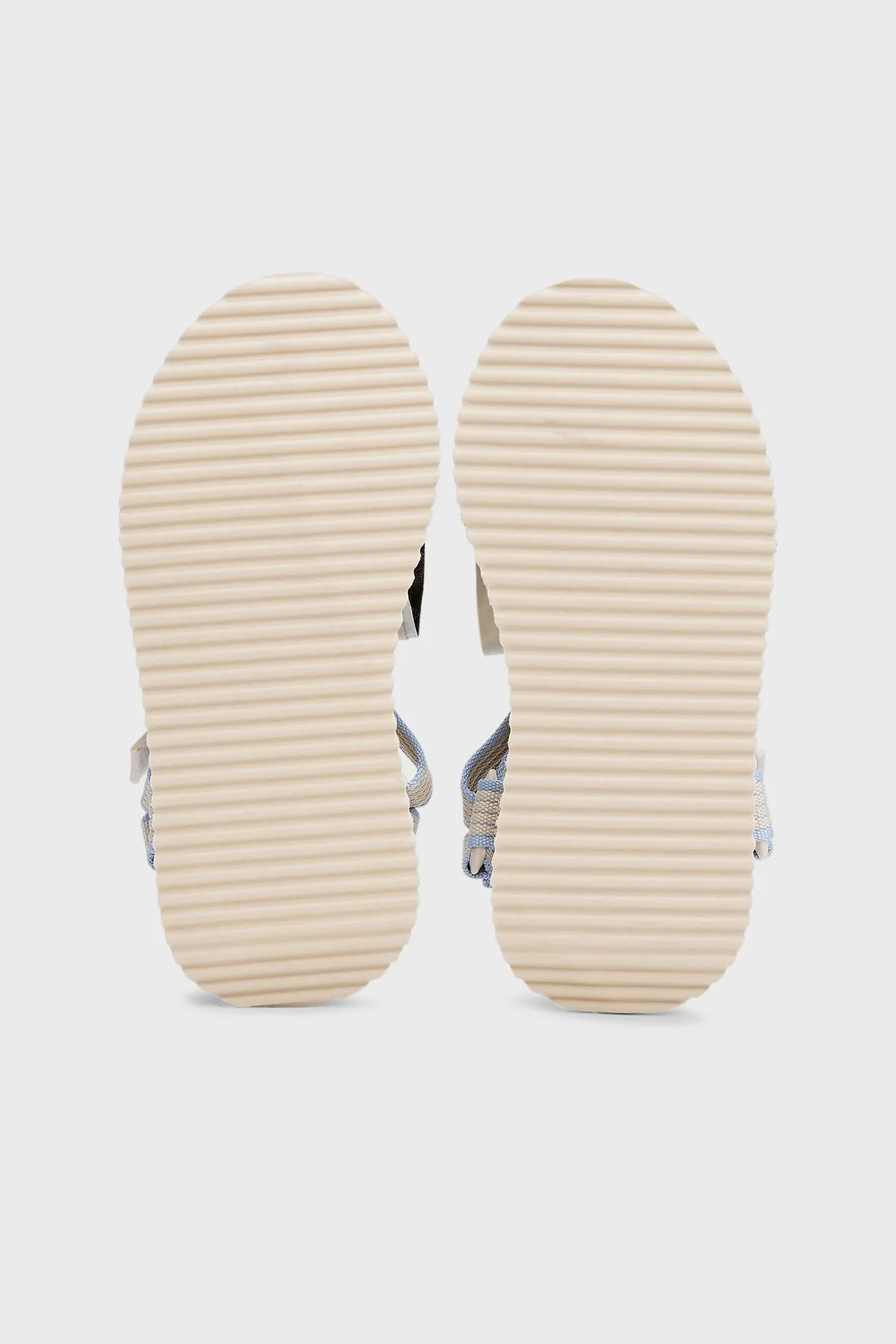 Tommy Jeans Logolu Platform Taban Cirtlı Kadın Sandalet EN0EN02747 ACG BEJ - 7