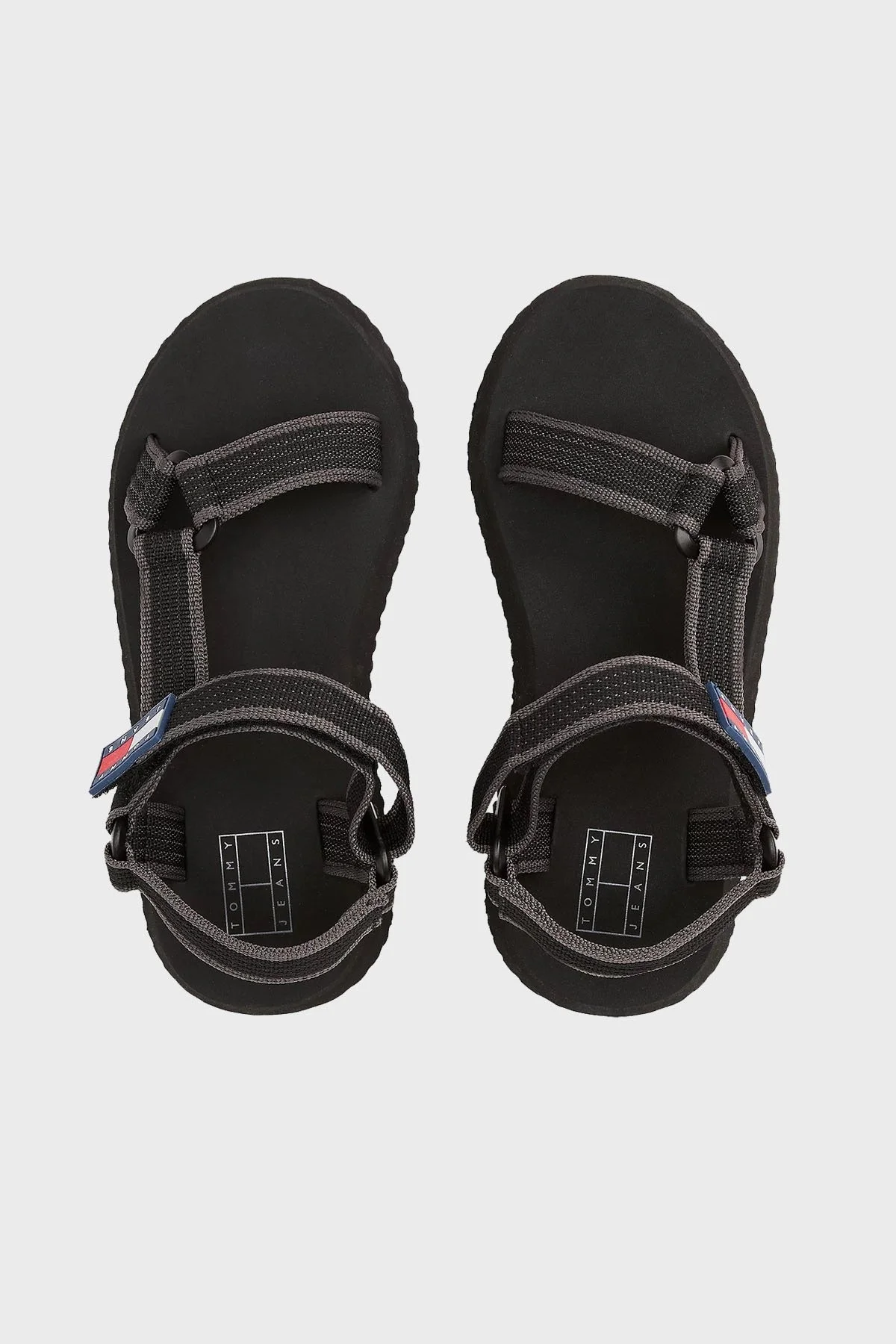 Tommy Jeans Logolu Platform Taban Cirtlı Bayan Sandalet EN0EN02747 BDS SİYAH - 5